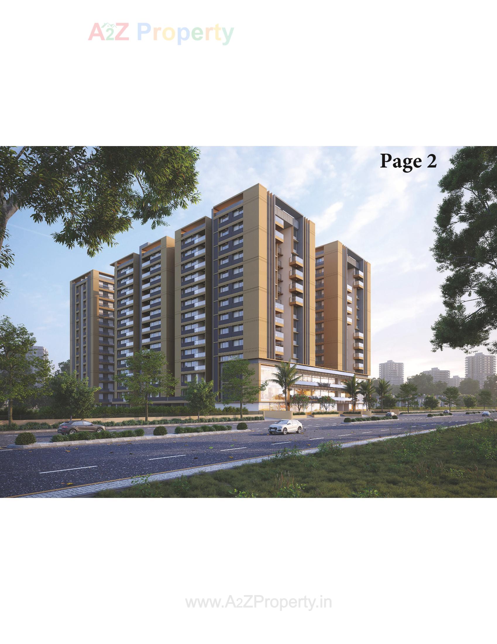 3D Elevation of real estate project The Palm Paradise located at Wadaj, Ahmedabad, Gujarat