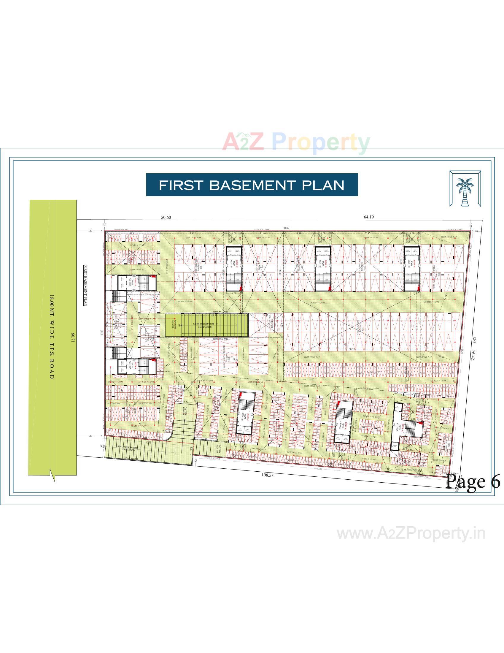 Layout of real estate project The Palm Paradise located at Wadaj, Ahmedabad, Gujarat