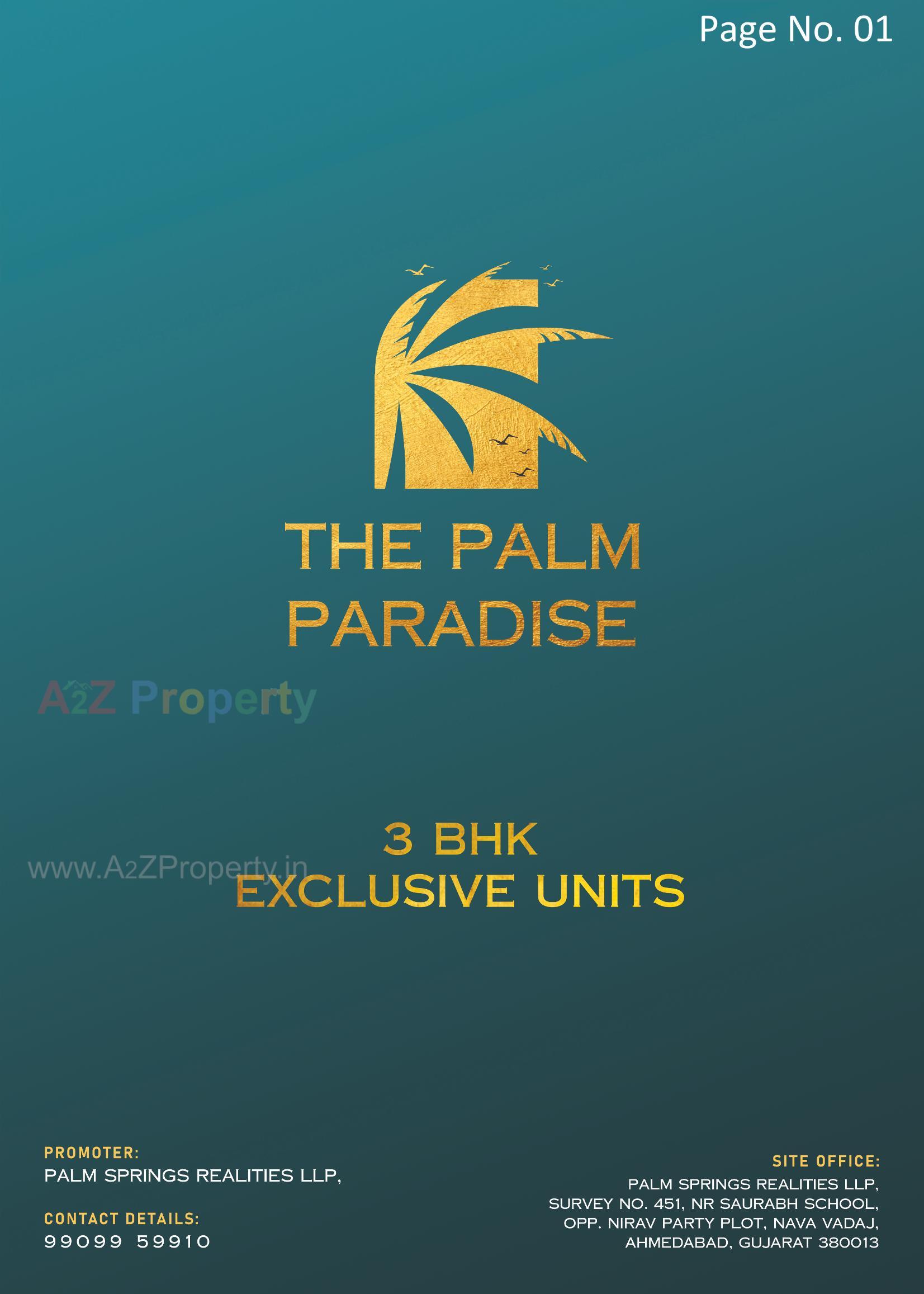  of real estate project The Palm Paradise located at Wadaj, Ahmedabad, Gujarat