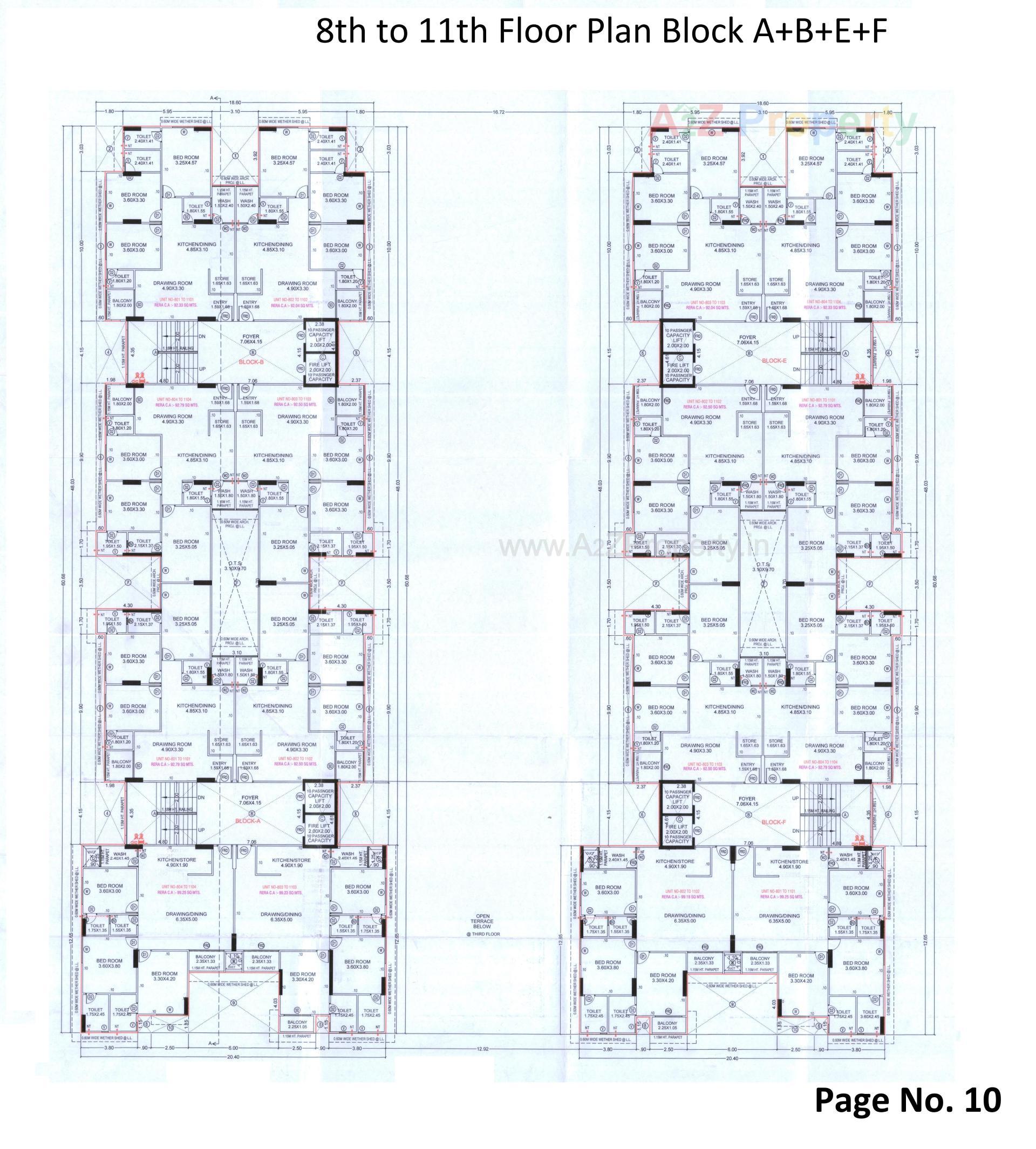 Layout of real estate project The Palm Paradise located at Wadaj, Ahmedabad, Gujarat