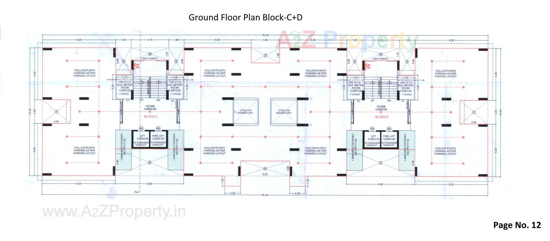 Layout of real estate project The Palm Paradise located at Wadaj, Ahmedabad, Gujarat