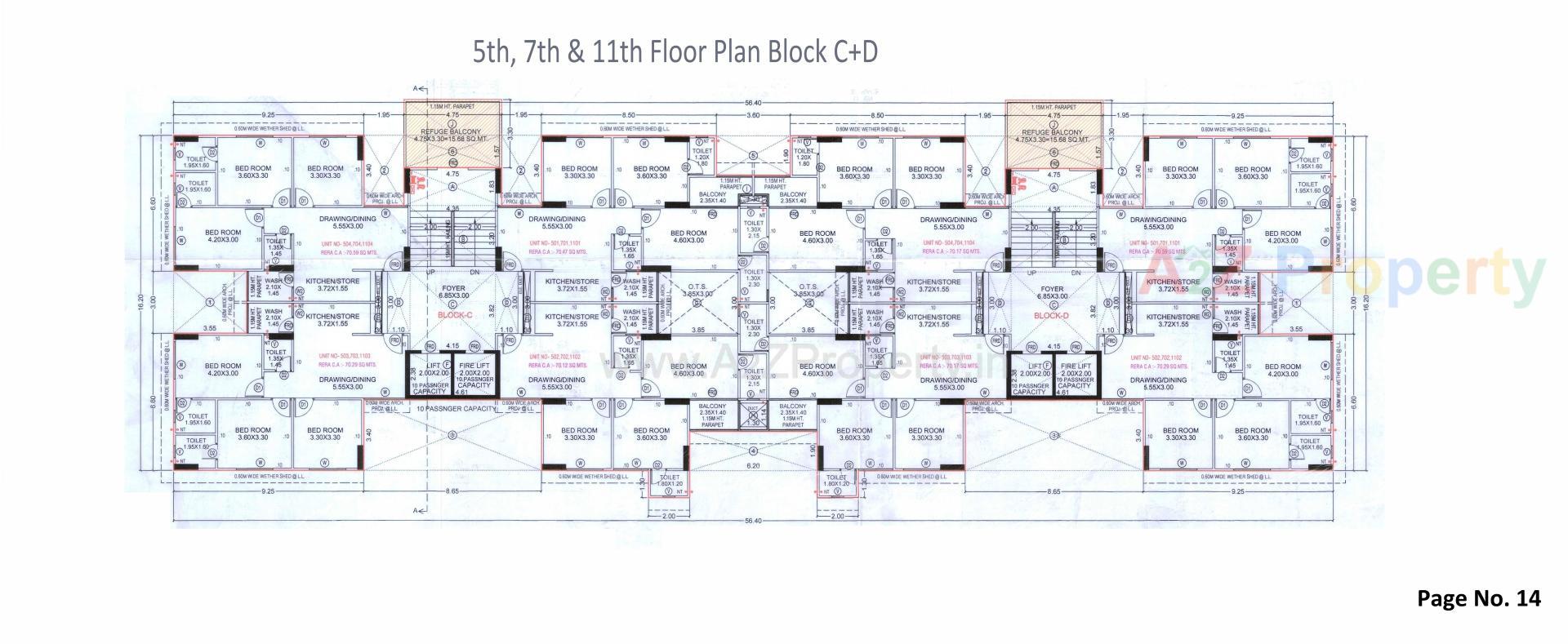 Layout of real estate project The Palm Paradise located at Wadaj, Ahmedabad, Gujarat