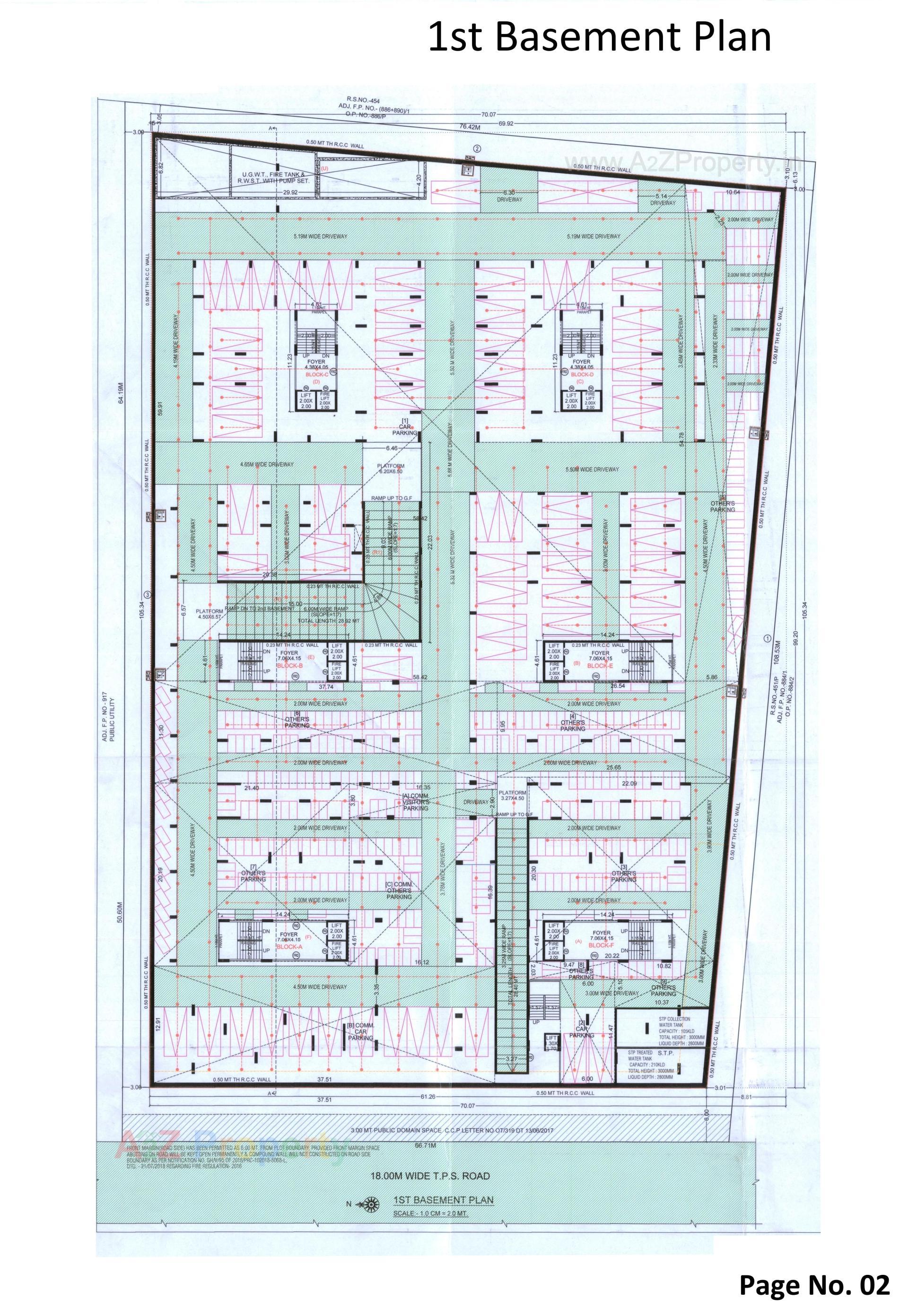 Layout of real estate project The Palm Paradise located at Wadaj, Ahmedabad, Gujarat