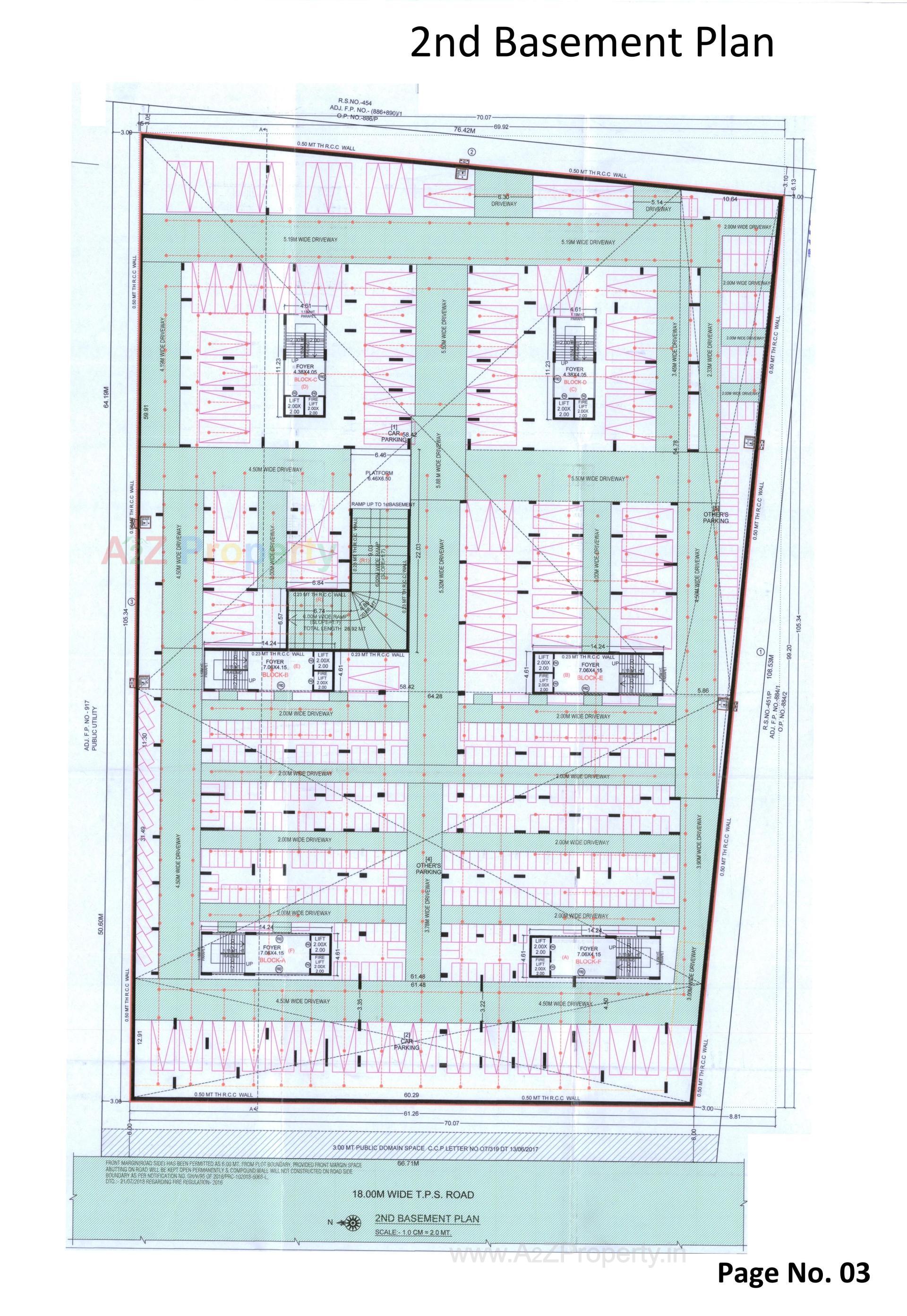 Layout of real estate project The Palm Paradise located at Wadaj, Ahmedabad, Gujarat