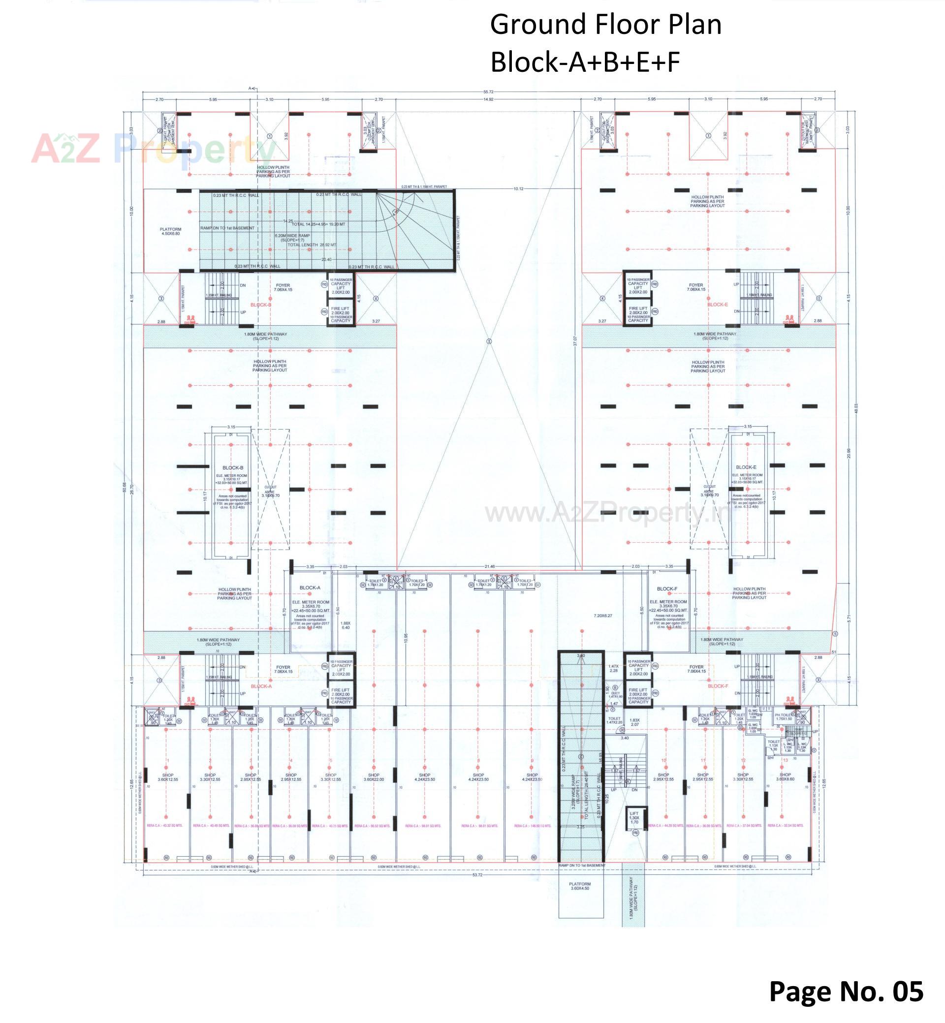 Layout of real estate project The Palm Paradise located at Wadaj, Ahmedabad, Gujarat
