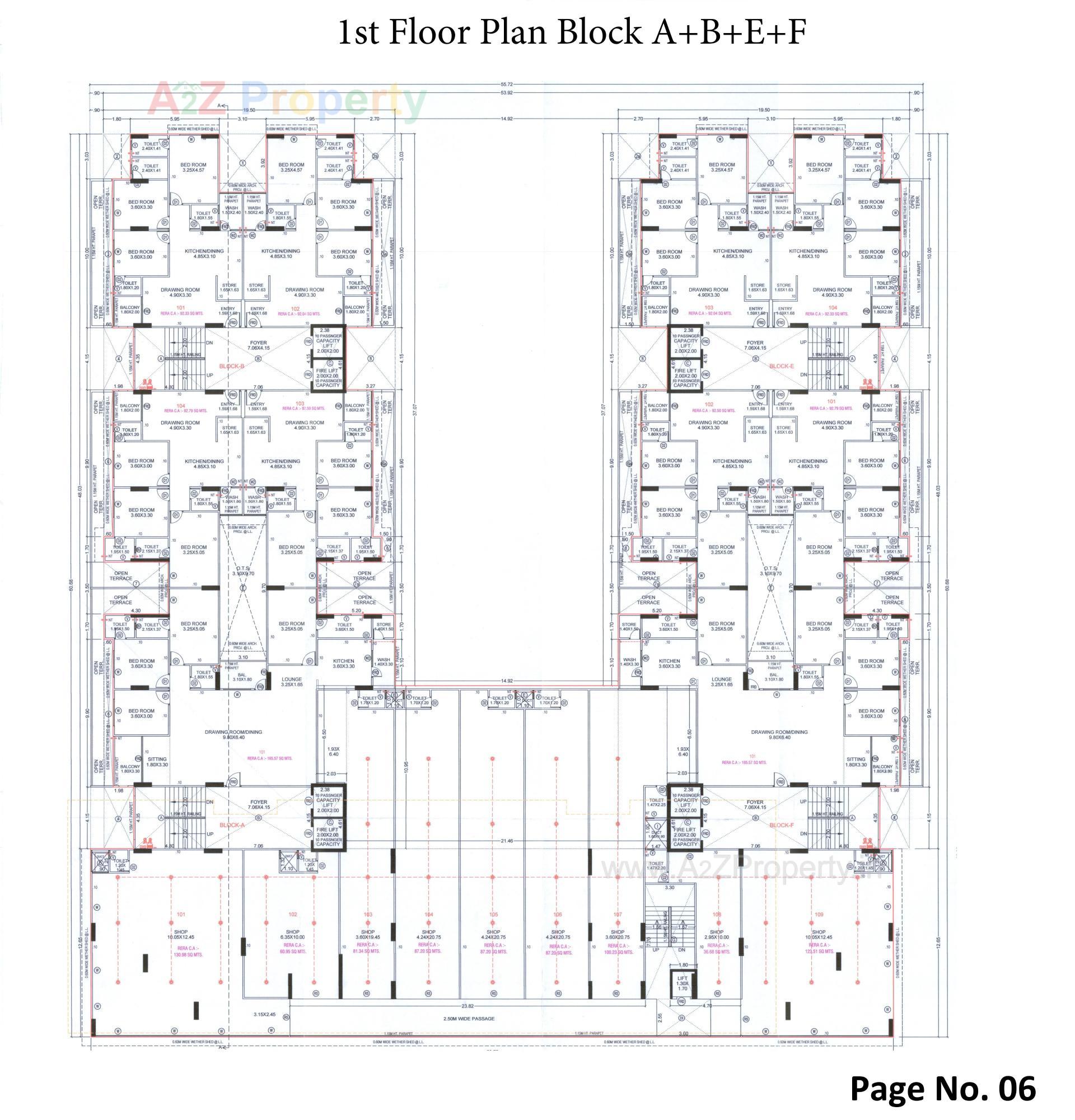 Layout of real estate project The Palm Paradise located at Wadaj, Ahmedabad, Gujarat