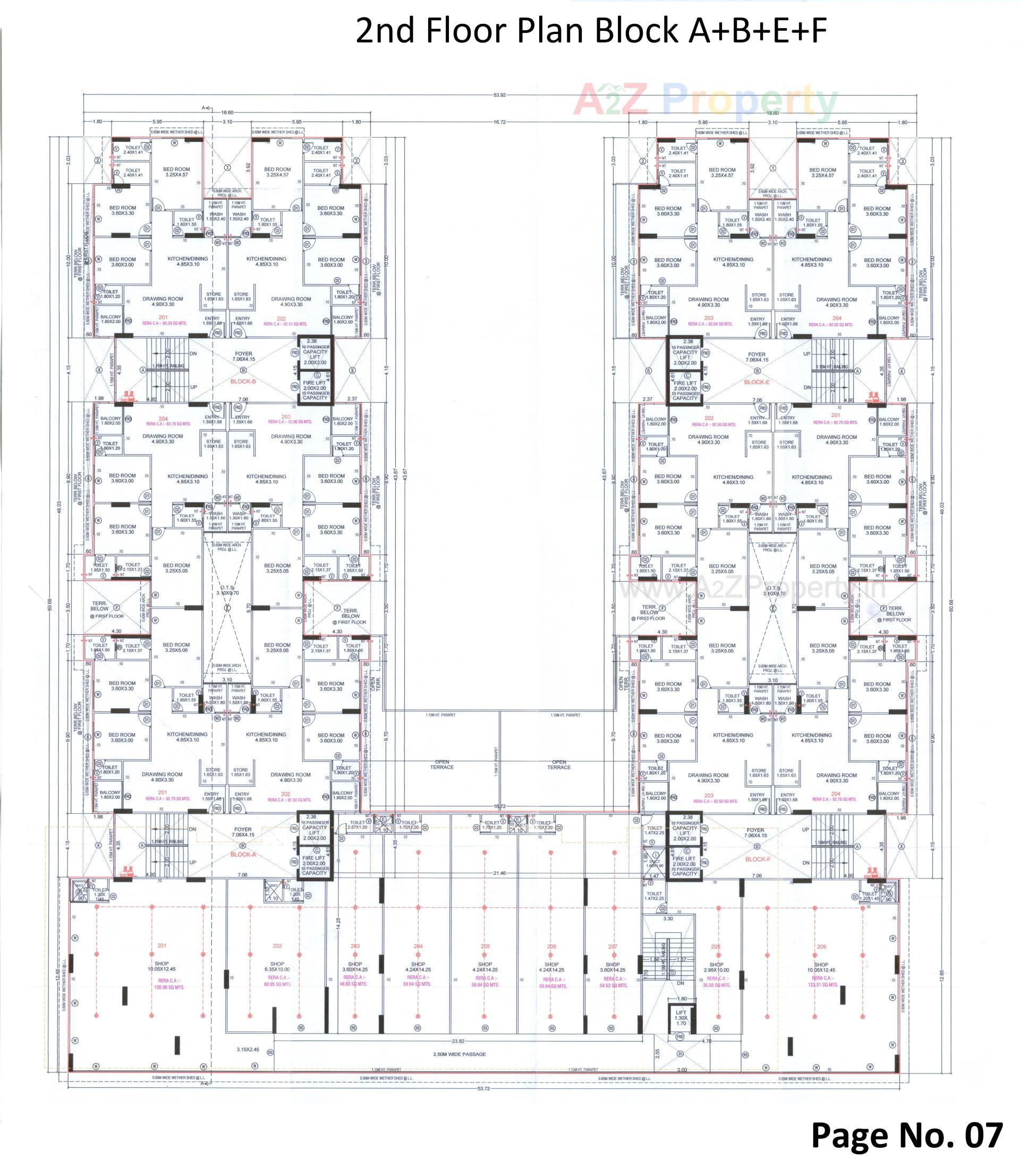 Layout of real estate project The Palm Paradise located at Wadaj, Ahmedabad, Gujarat
