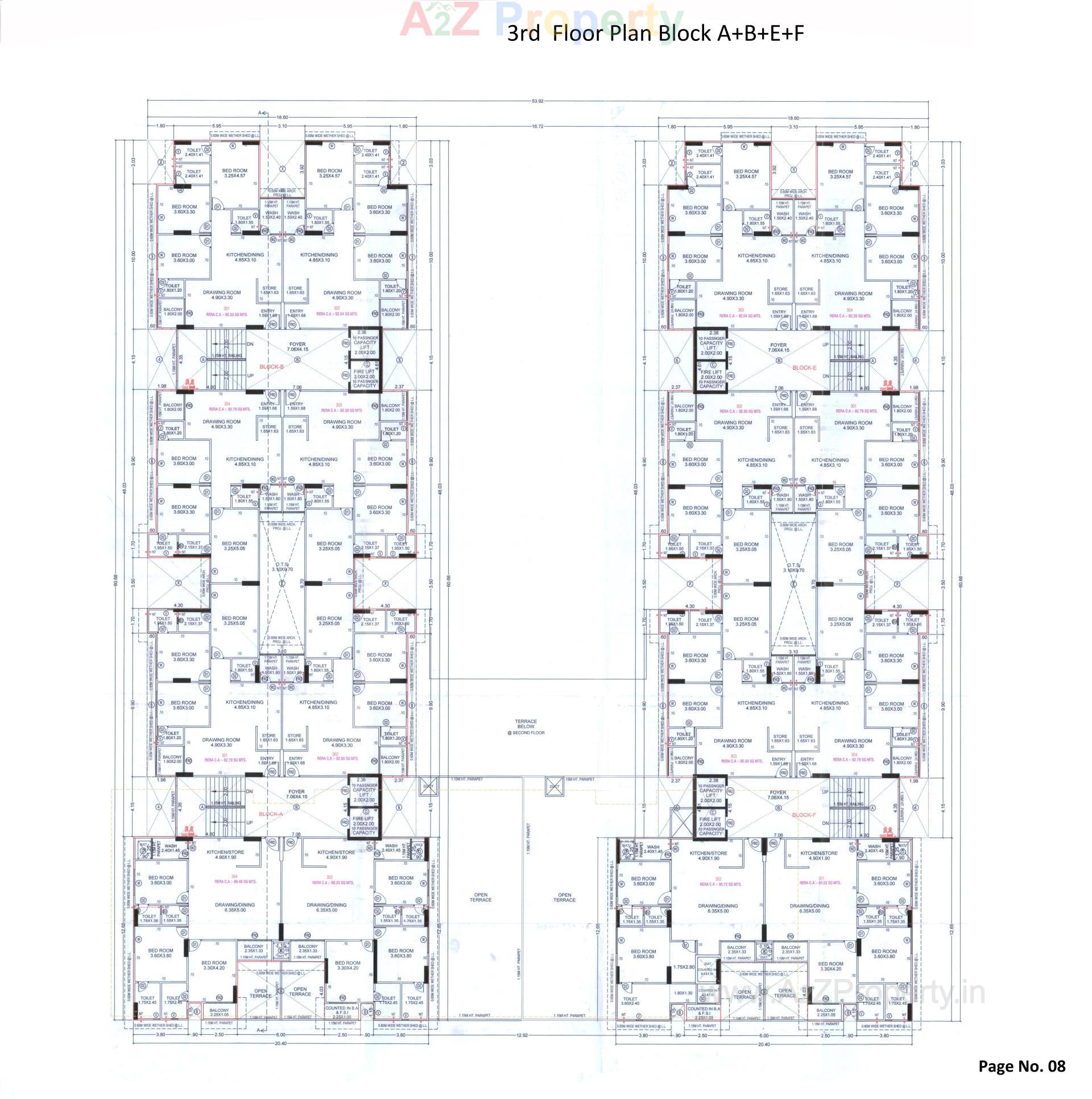 Layout of real estate project The Palm Paradise located at Wadaj, Ahmedabad, Gujarat