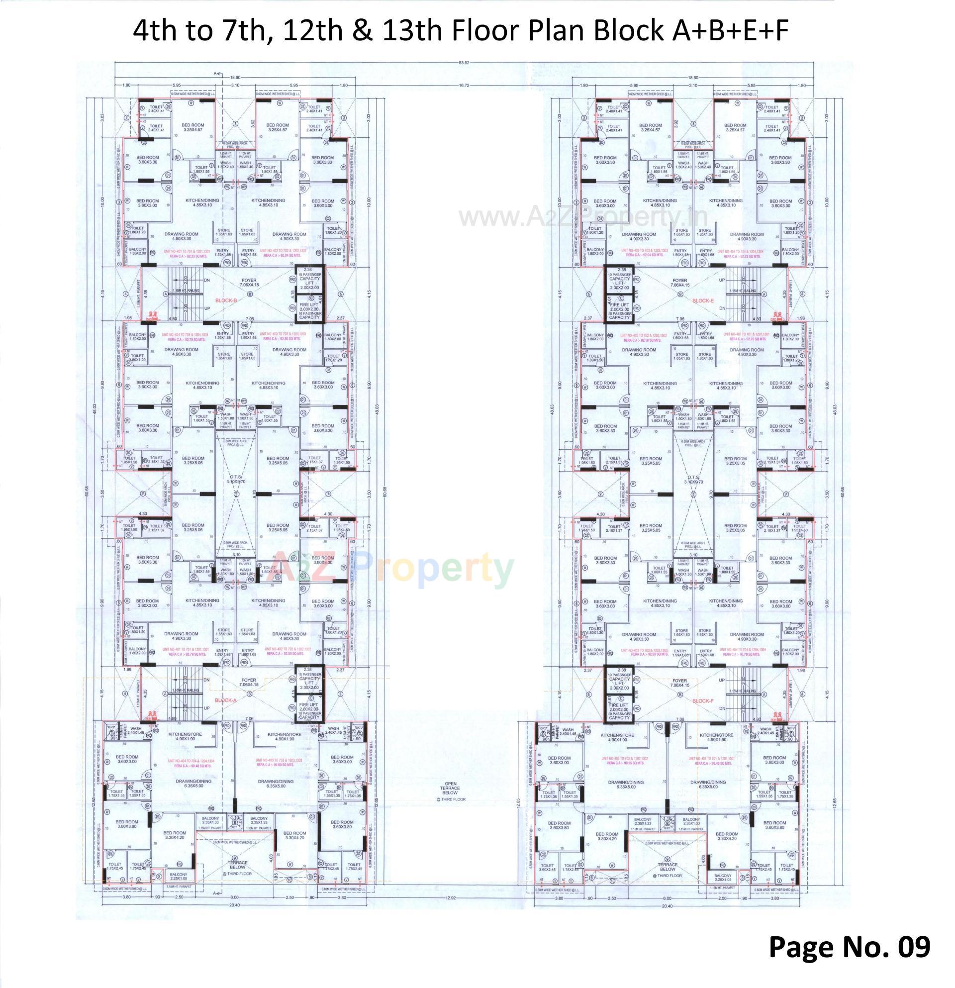 Layout of real estate project The Palm Paradise located at Wadaj, Ahmedabad, Gujarat