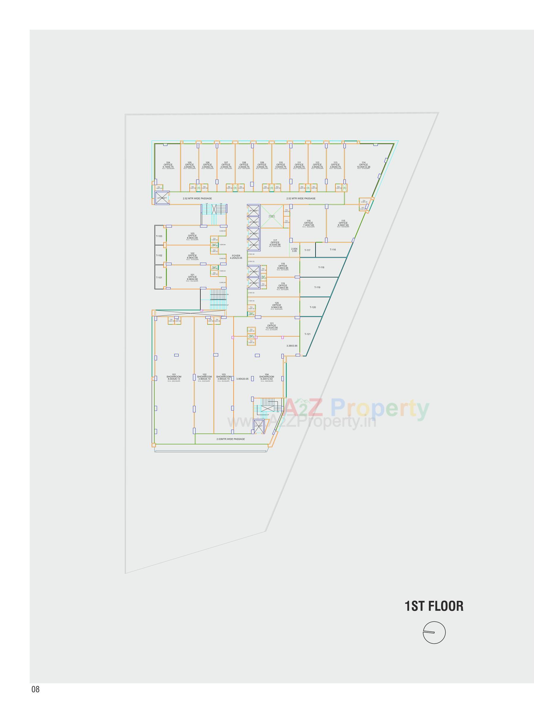 Layout of real estate project The Prime located at Ambali , Ahmedabad, Gujarat
