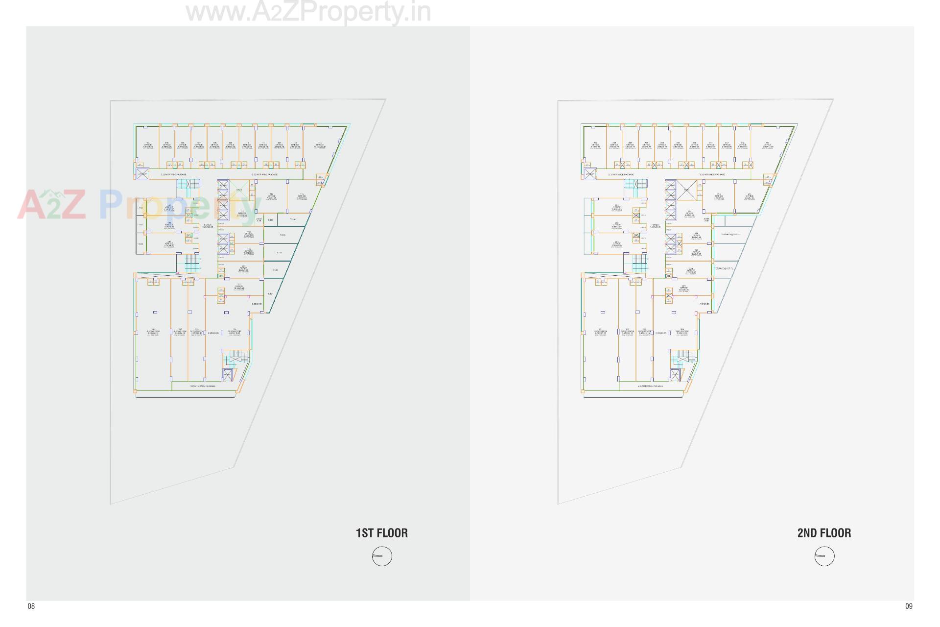 Layout of real estate project The Prime located at Ambali , Ahmedabad, Gujarat