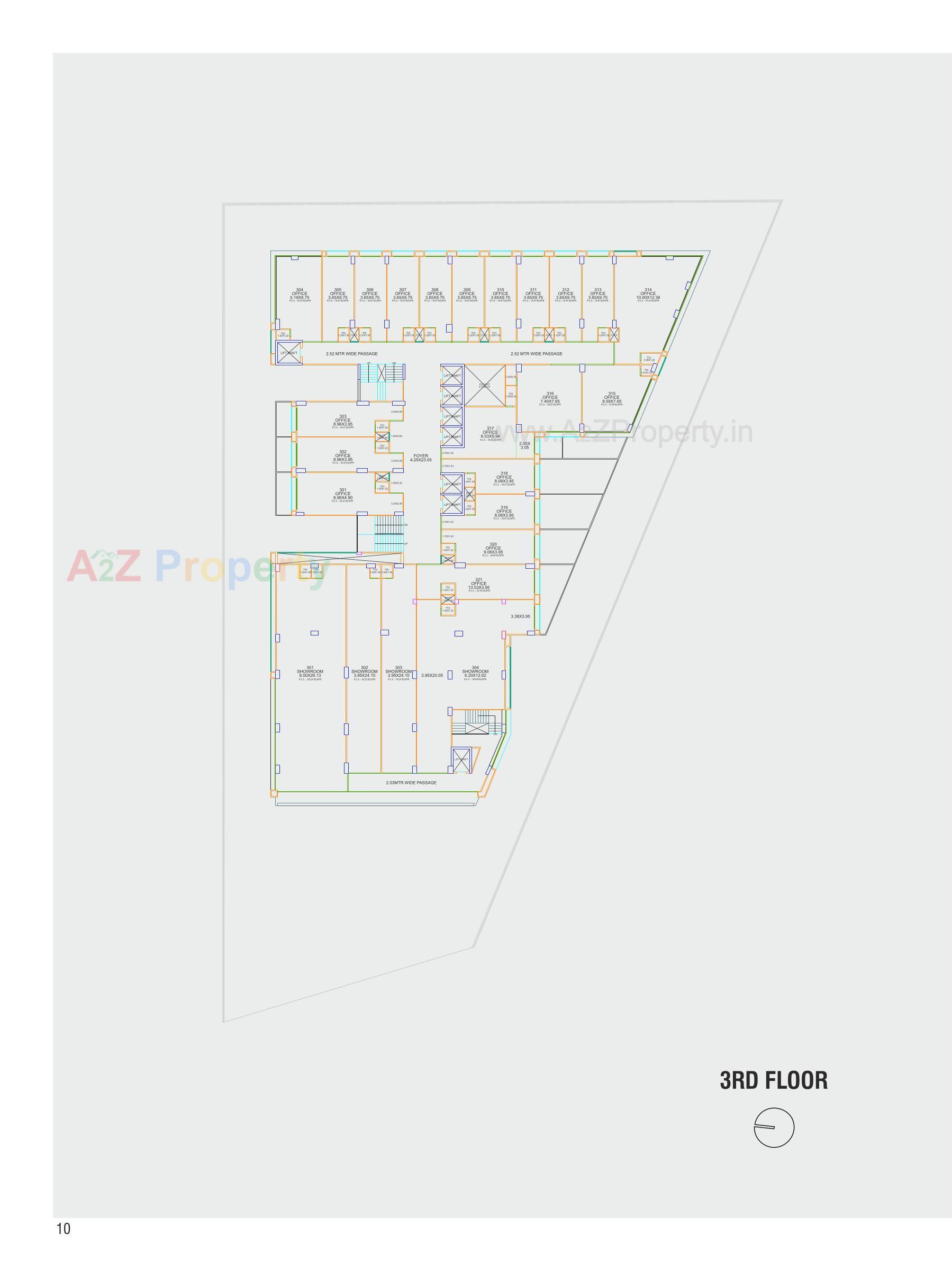 Layout of real estate project The Prime located at Ambali , Ahmedabad, Gujarat
