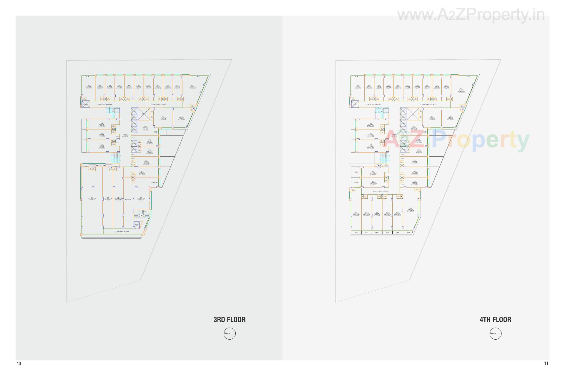 Layout of real estate project The Prime located at Ambali , Ahmedabad, Gujarat