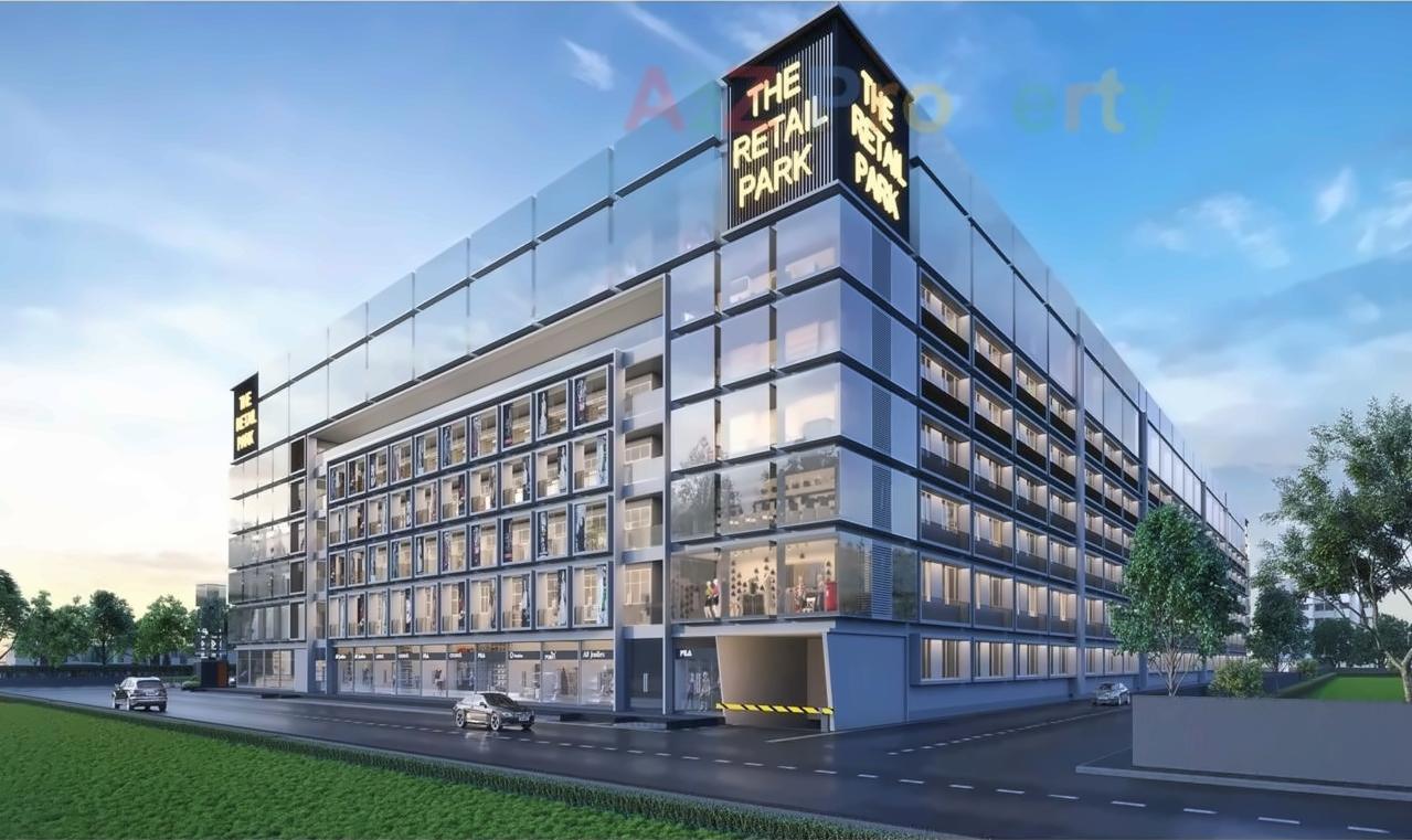 3D Elevation of real estate project The Retail Park located at Bopal, Ahmedabad, Gujarat