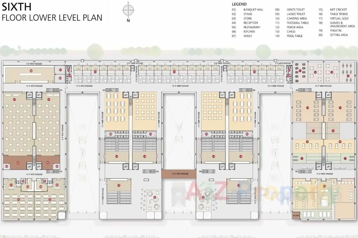 Layout of real estate project The Retail Park located at Bopal, Ahmedabad, Gujarat