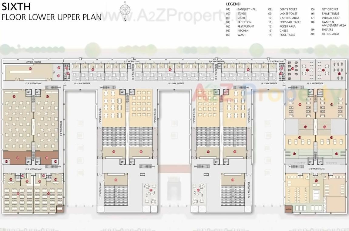 Layout of real estate project The Retail Park located at Bopal, Ahmedabad, Gujarat