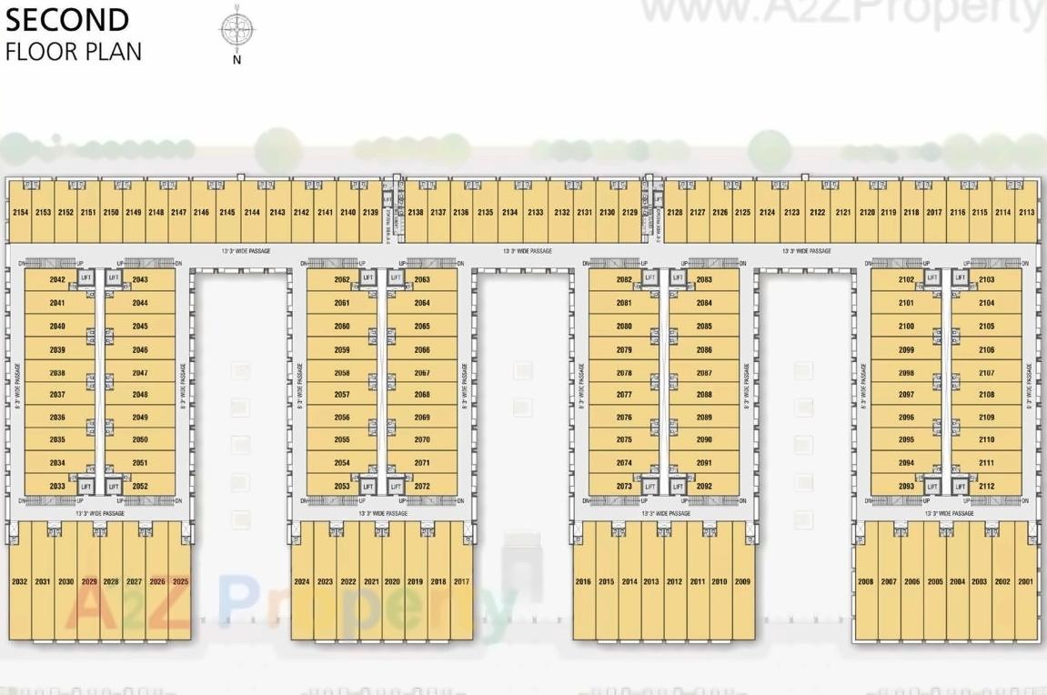 Layout of real estate project The Retail Park located at Bopal, Ahmedabad, Gujarat
