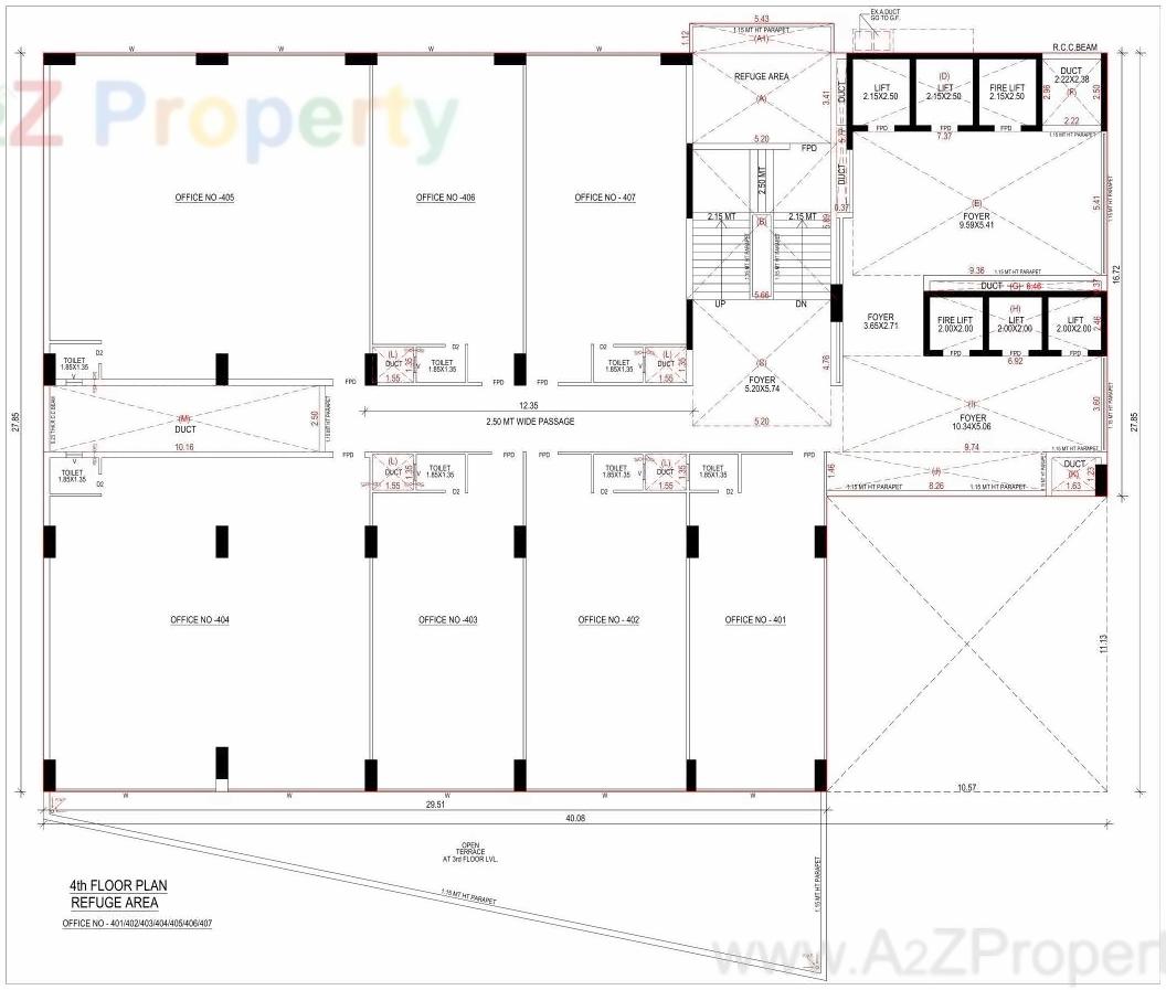 Layout of real estate project The Ridge located at Ahmedabad, Ahmedabad, Gujarat