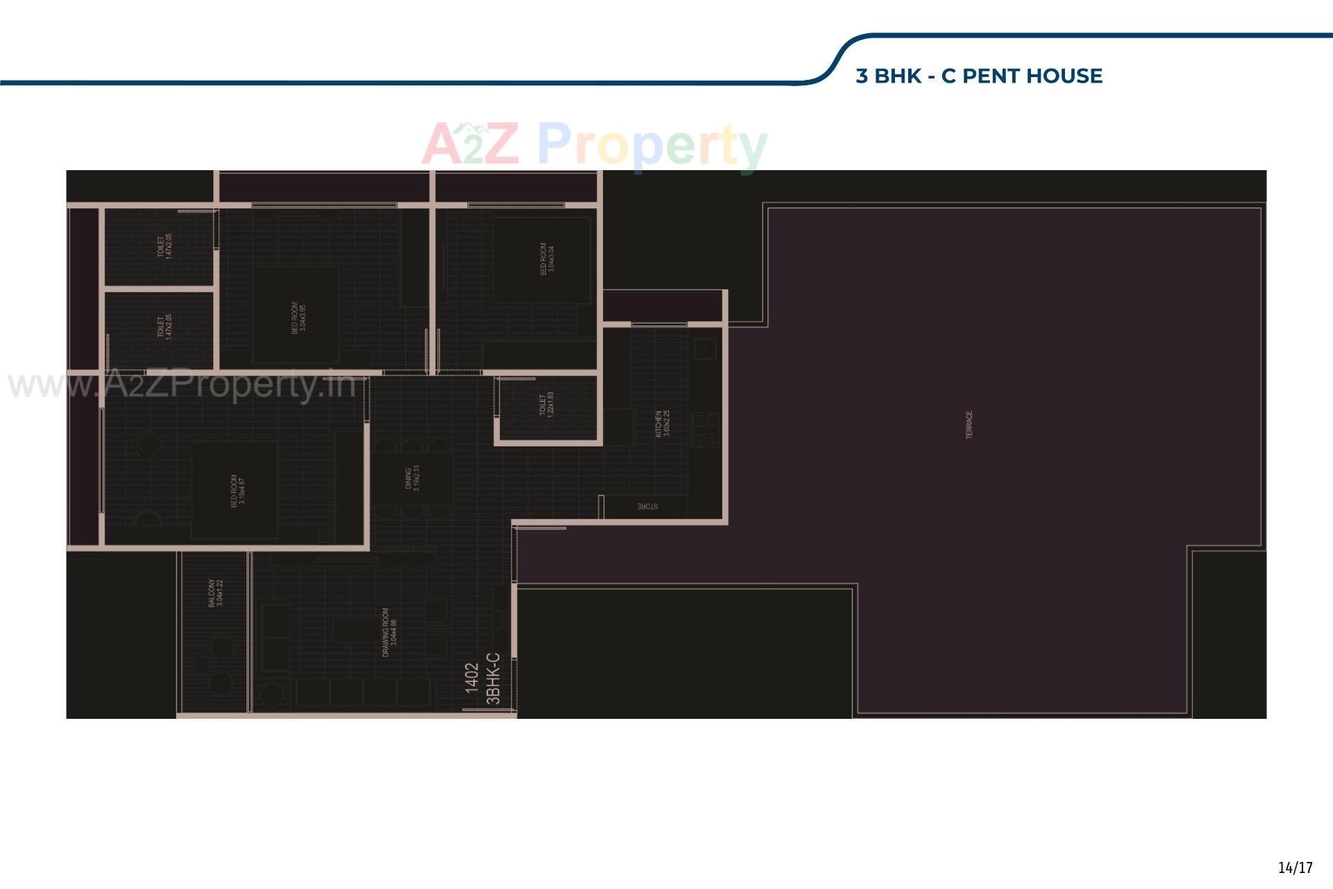 Layout of real estate project The Ripples located at Shela, Ahmedabad, Gujarat