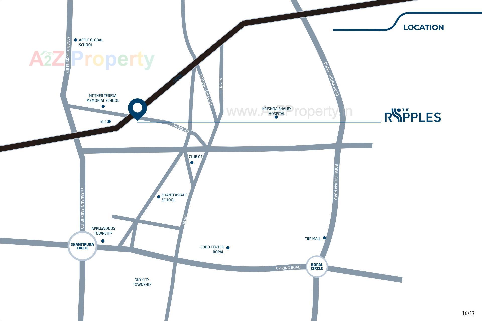  of real estate project The Ripples located at Shela, Ahmedabad, Gujarat