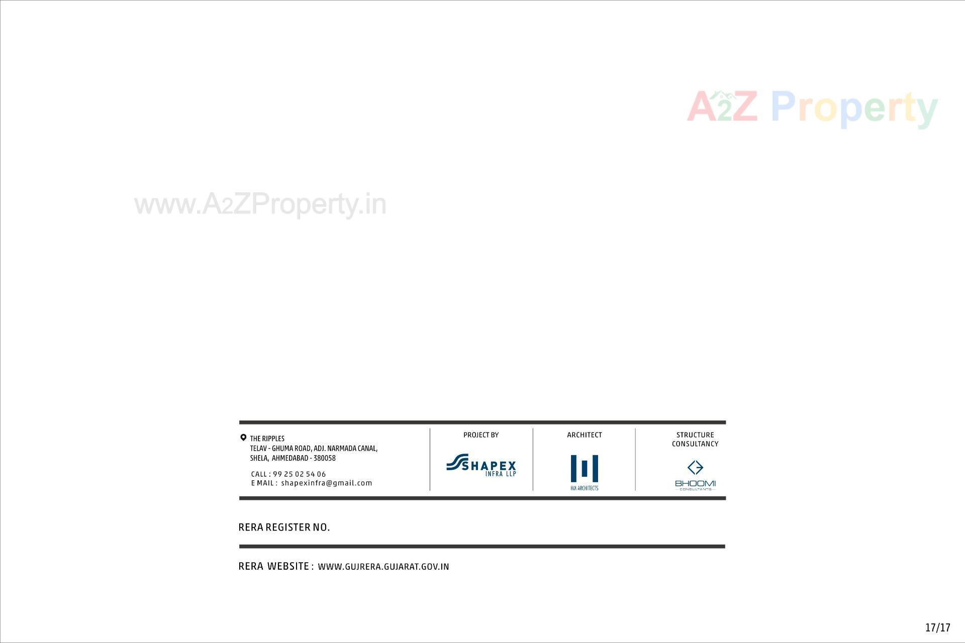 of real estate project The Ripples located at Shela, Ahmedabad, Gujarat