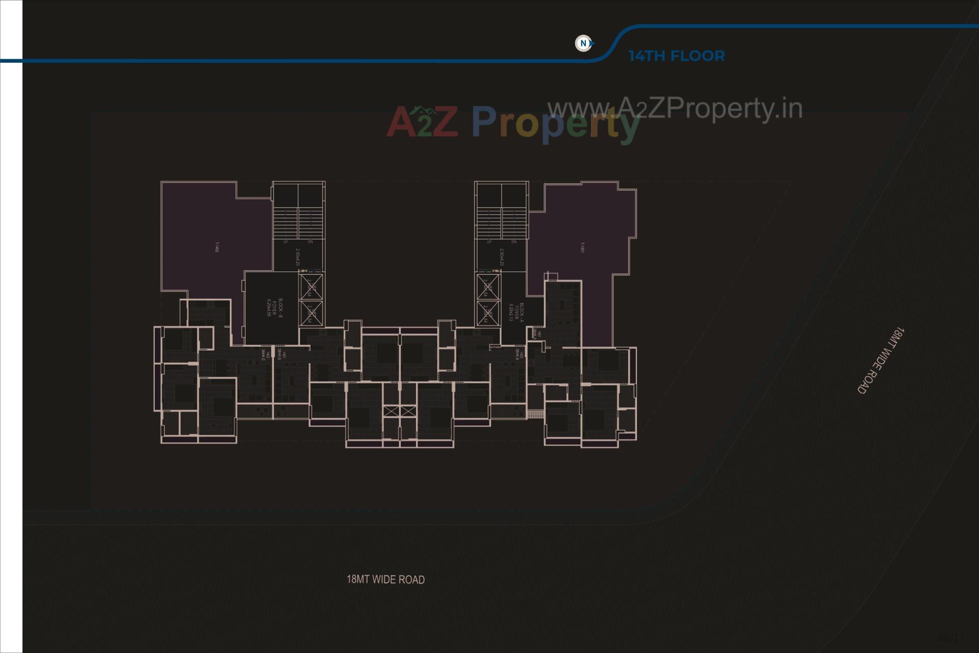 Layout of real estate project The Ripples located at Shela, Ahmedabad, Gujarat