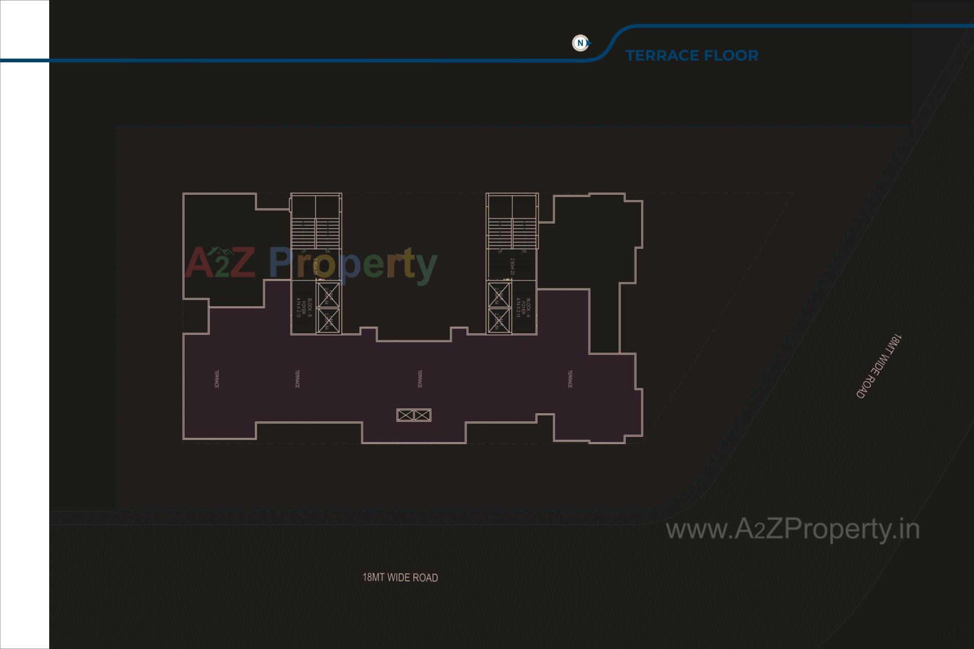 Layout of real estate project The Ripples located at Shela, Ahmedabad, Gujarat