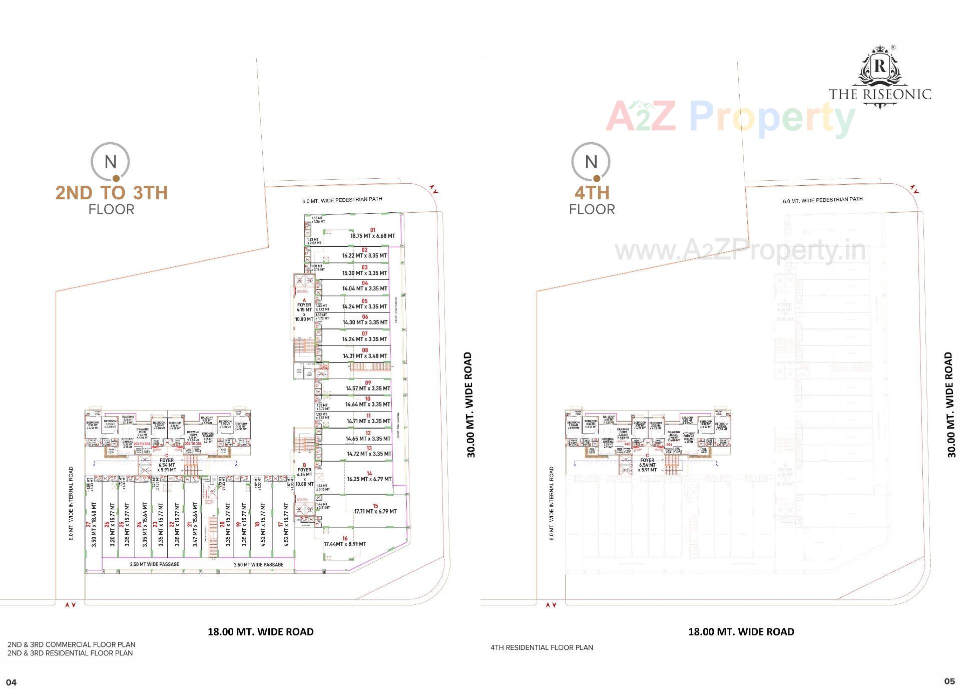 Layout of real estate project The Riseonic located at Gota, Ahmedabad, Gujarat