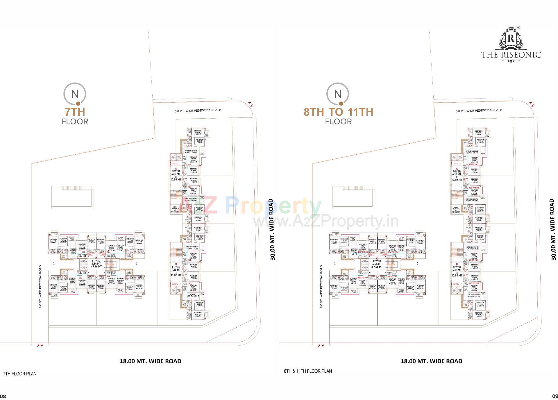  of real estate project The Riseonic located at Gota, Ahmedabad, Gujarat
