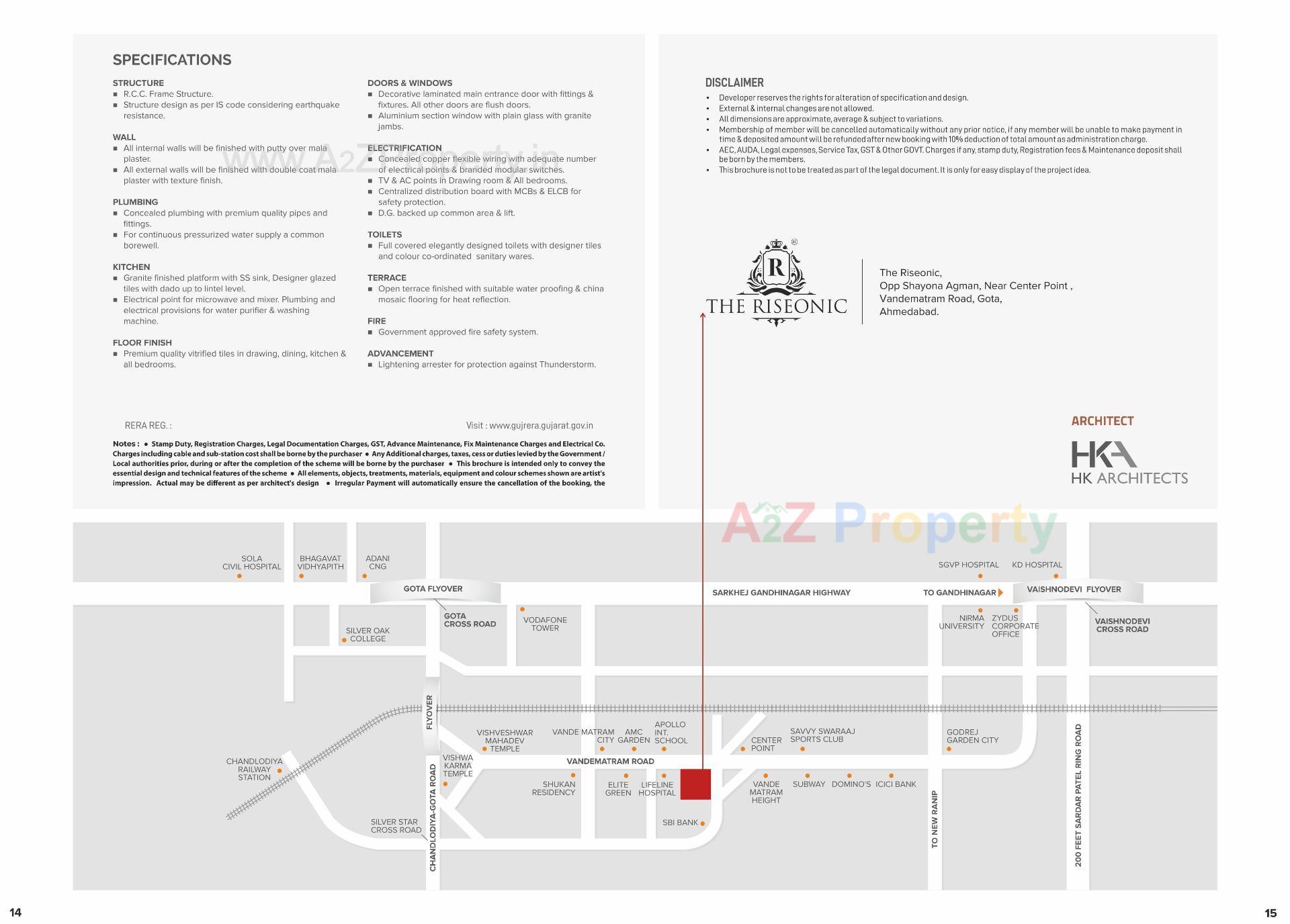  of real estate project The Riseonic located at Gota, Ahmedabad, Gujarat