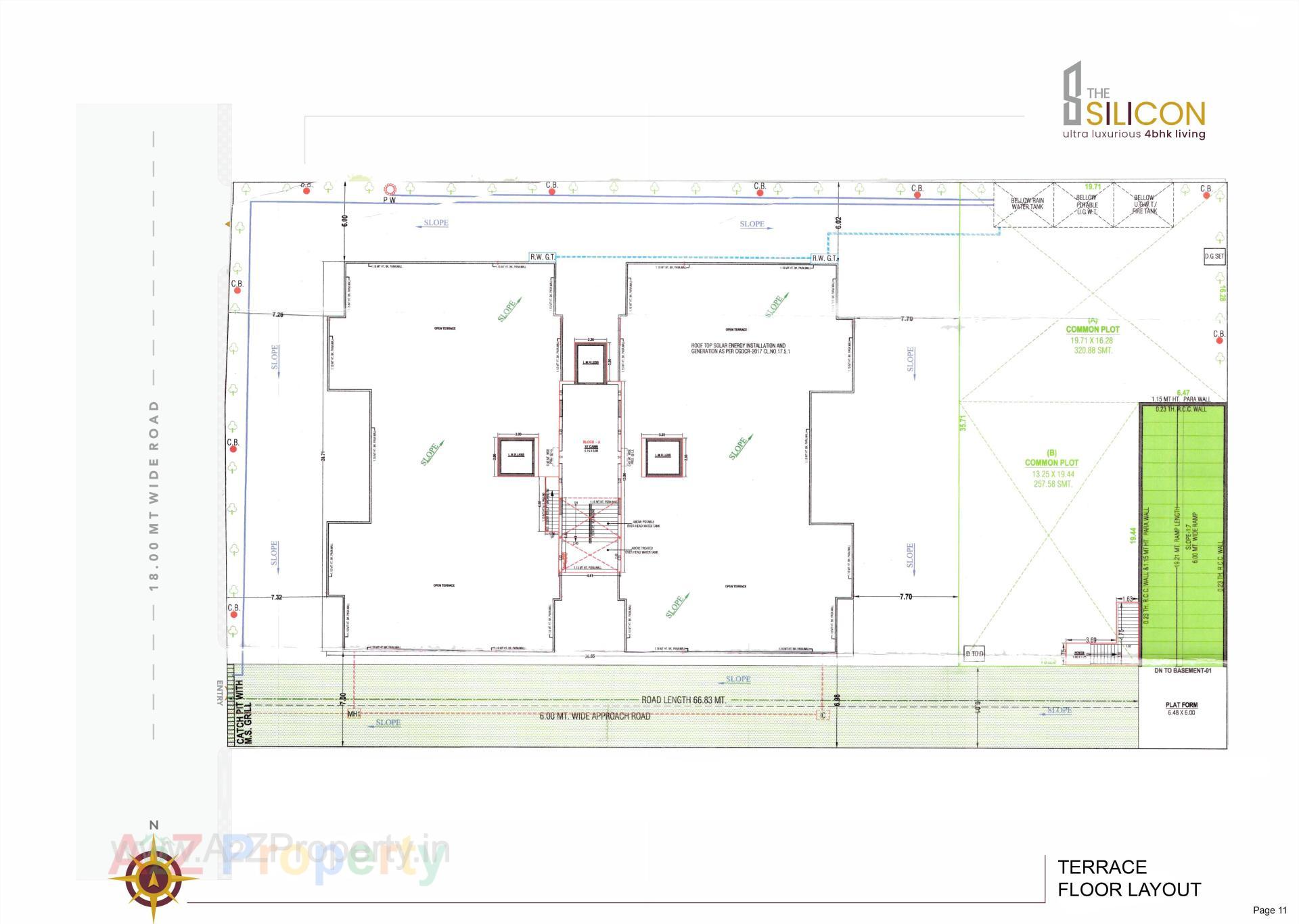 Layout of real estate project The Silicon located at Ahmedabad, Ahmedabad, Gujarat