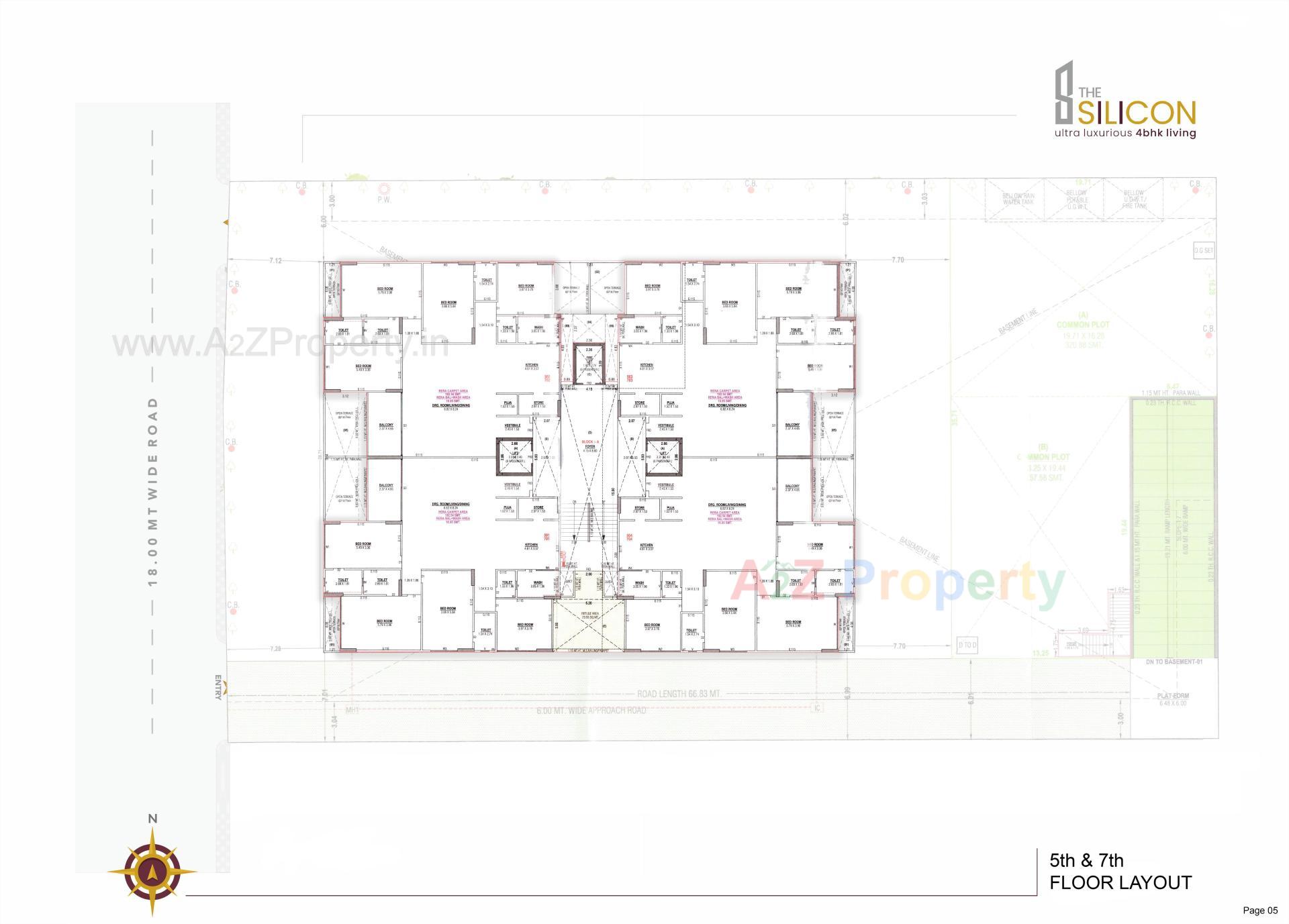 Layout of real estate project The Silicon located at Ahmedabad, Ahmedabad, Gujarat