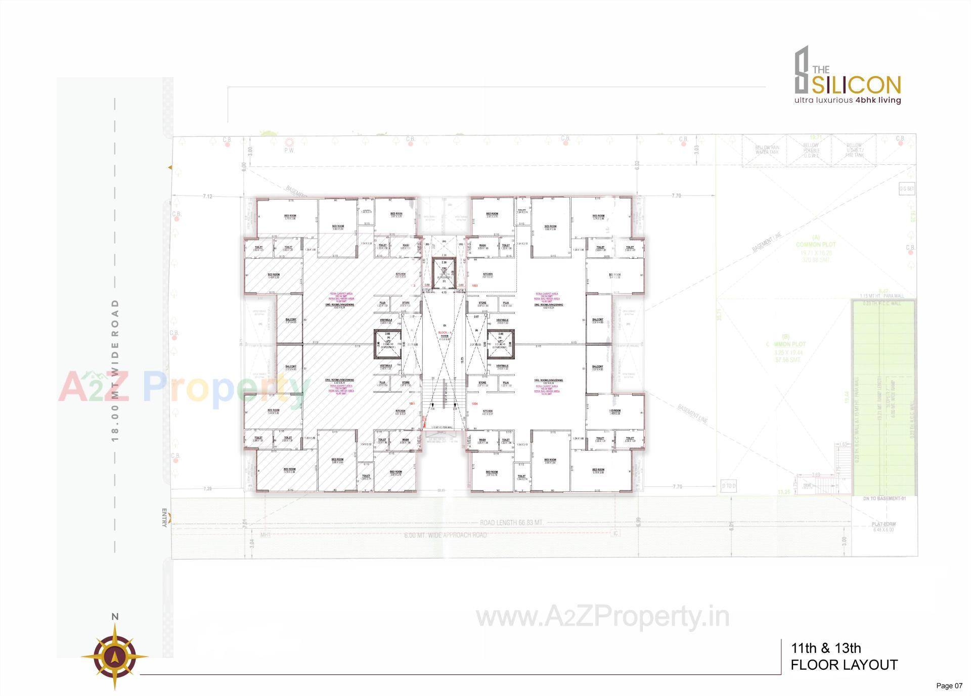 Layout of real estate project The Silicon located at Ahmedabad, Ahmedabad, Gujarat
