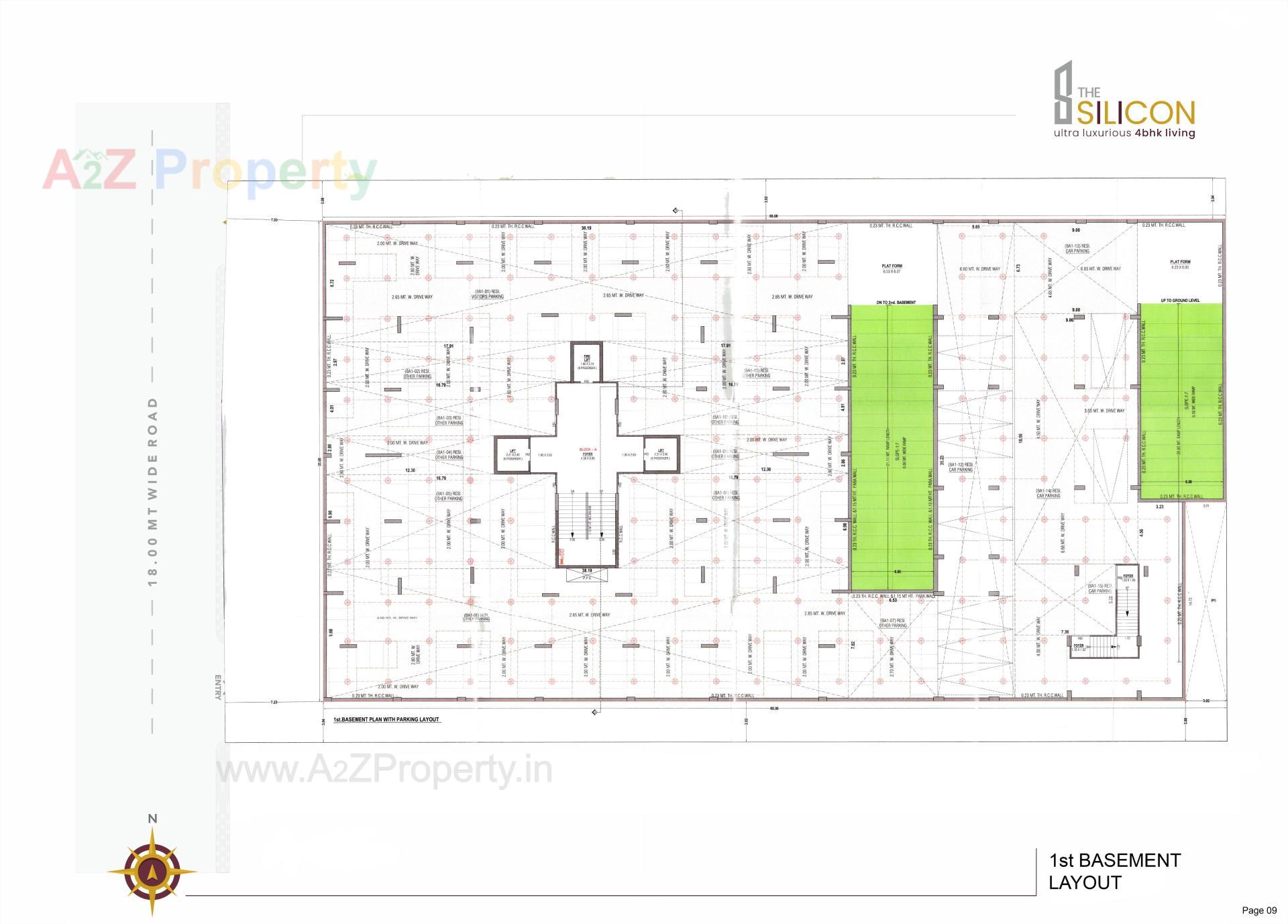 Layout of real estate project The Silicon located at Ahmedabad, Ahmedabad, Gujarat