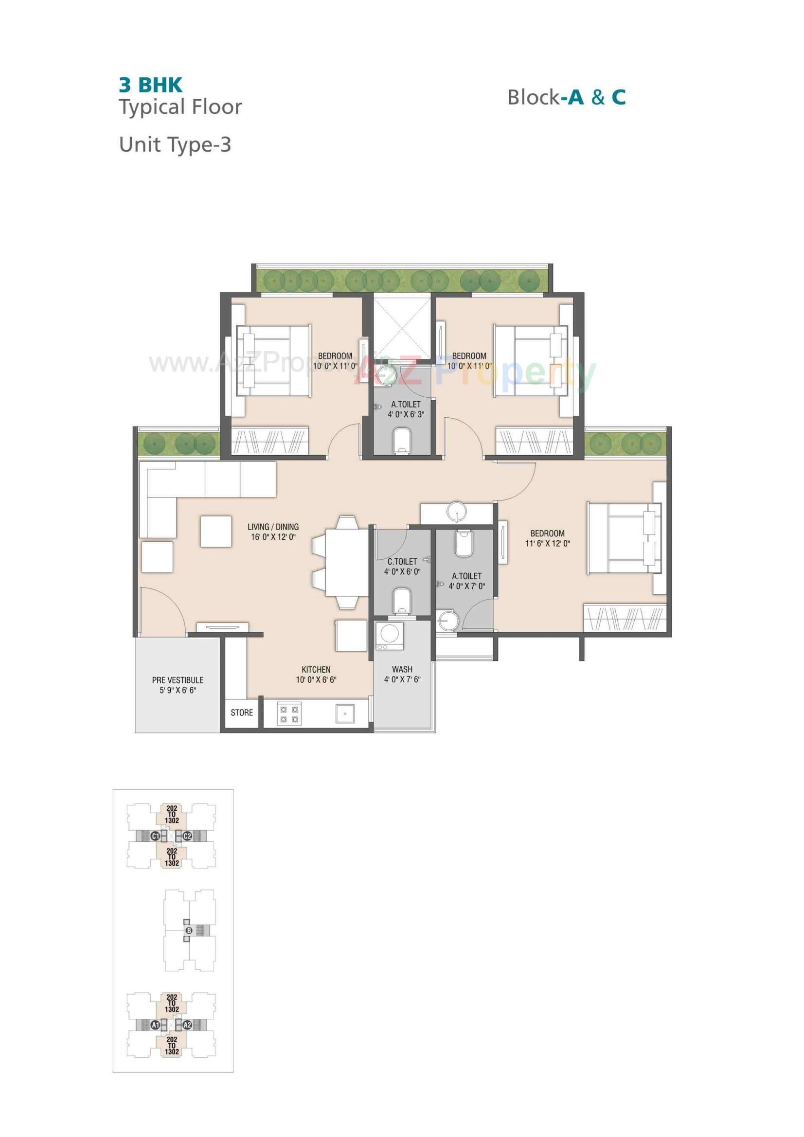 Layout of real estate project The Skylark located at Nikol, Ahmedabad, Gujarat