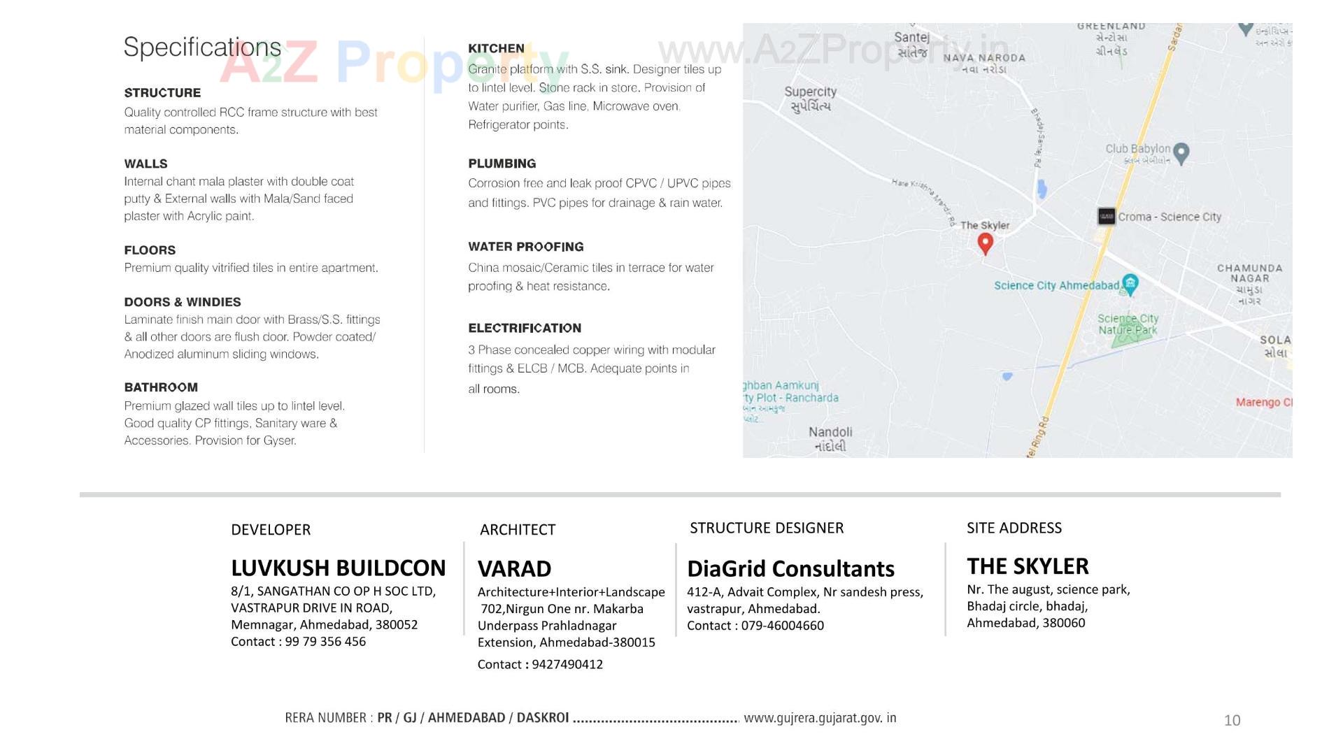  of real estate project The Skyler located at Bhadaj, Ahmedabad, Gujarat
