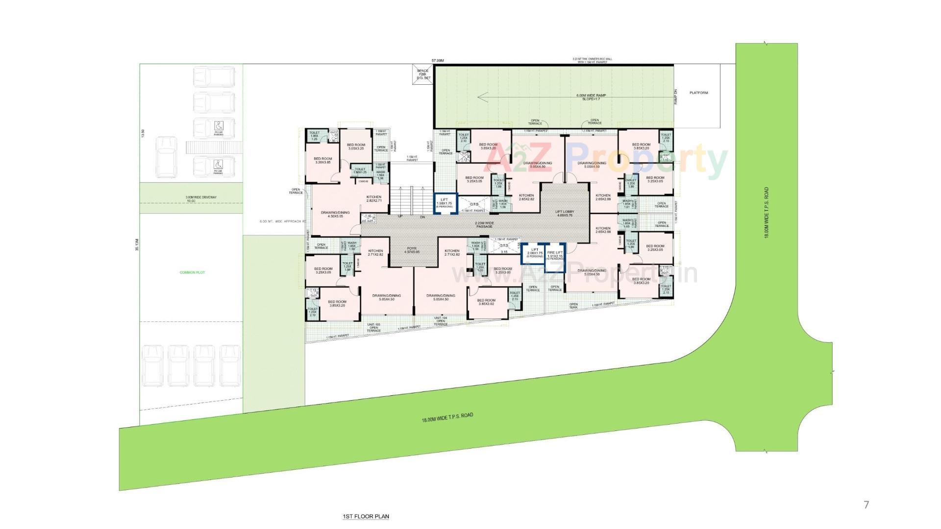 Layout of real estate project The Skyler located at Bhadaj, Ahmedabad, Gujarat