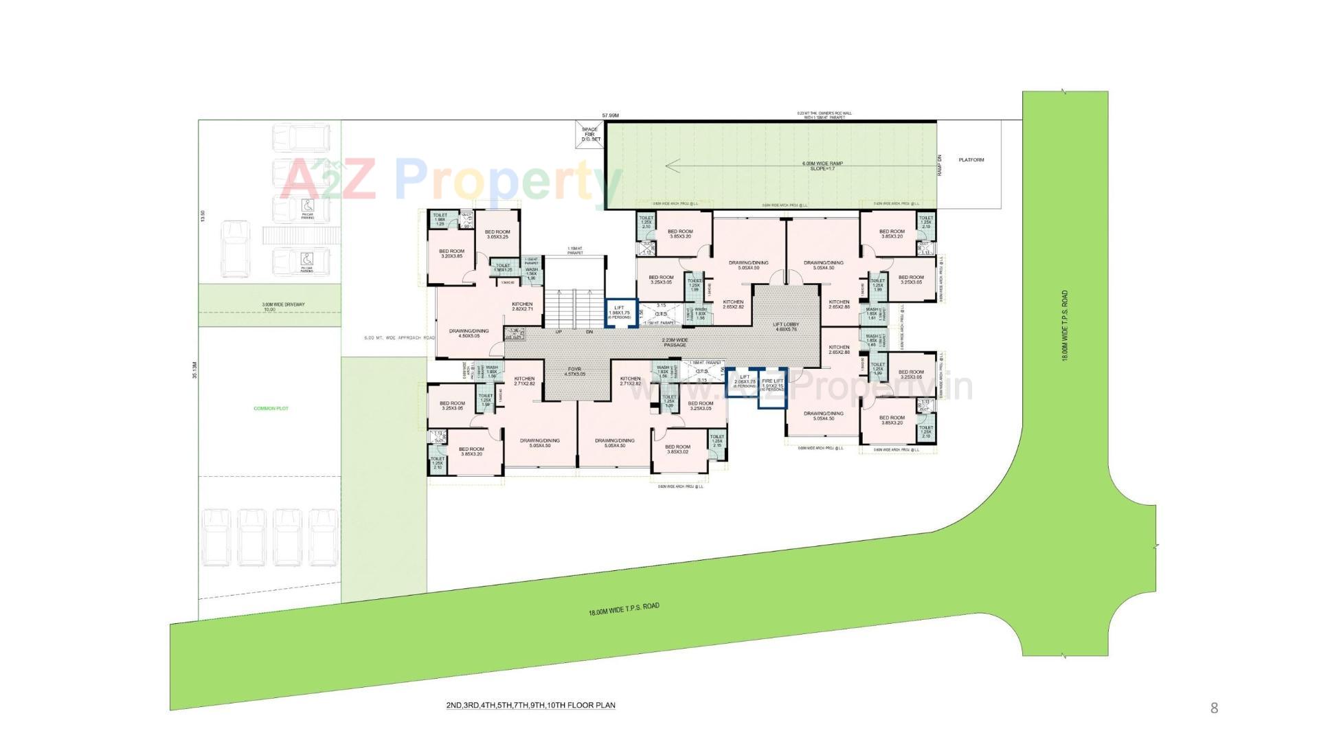 Layout of real estate project The Skyler located at Bhadaj, Ahmedabad, Gujarat