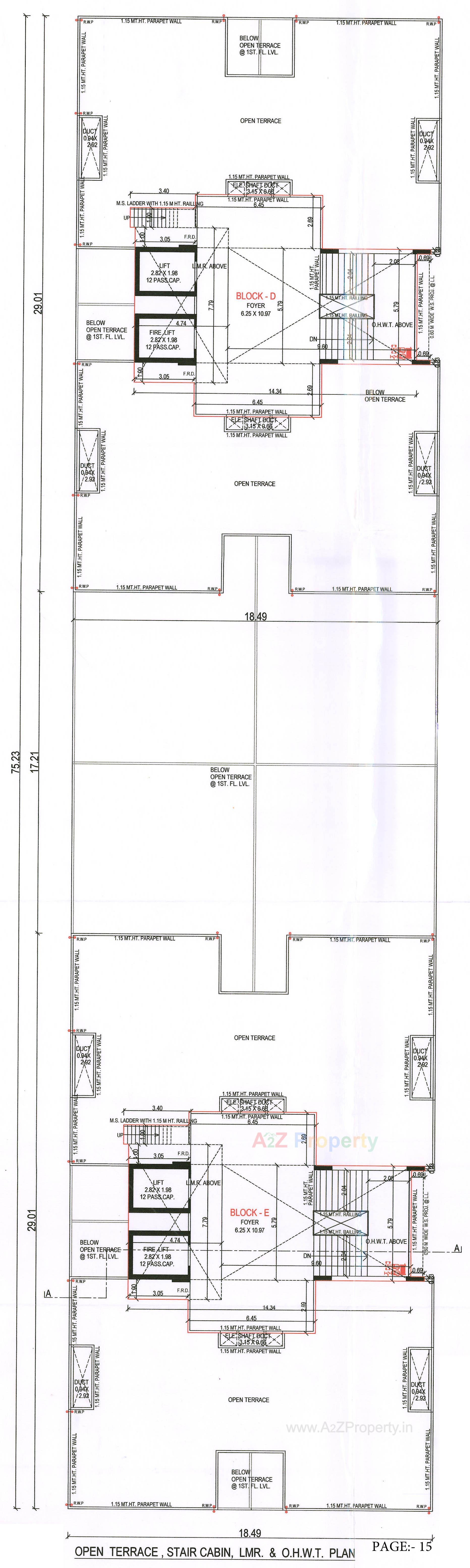 Layout of real estate project The Spire located at Bhadaj, Ahmedabad, Gujarat