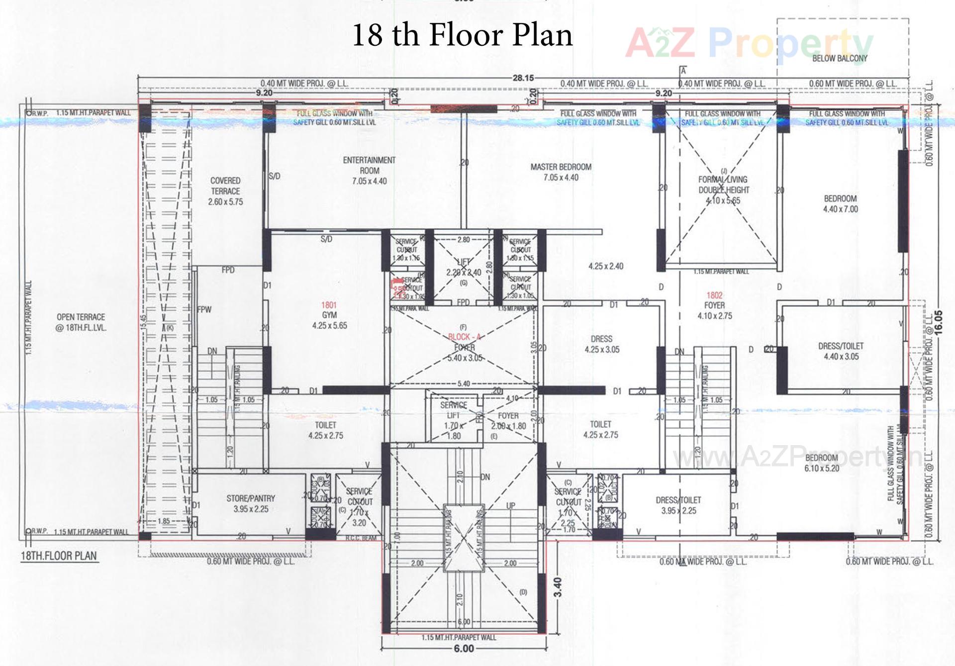 Layout of real estate project The Storeys located at Ahmedabad, Ahmedabad, Gujarat