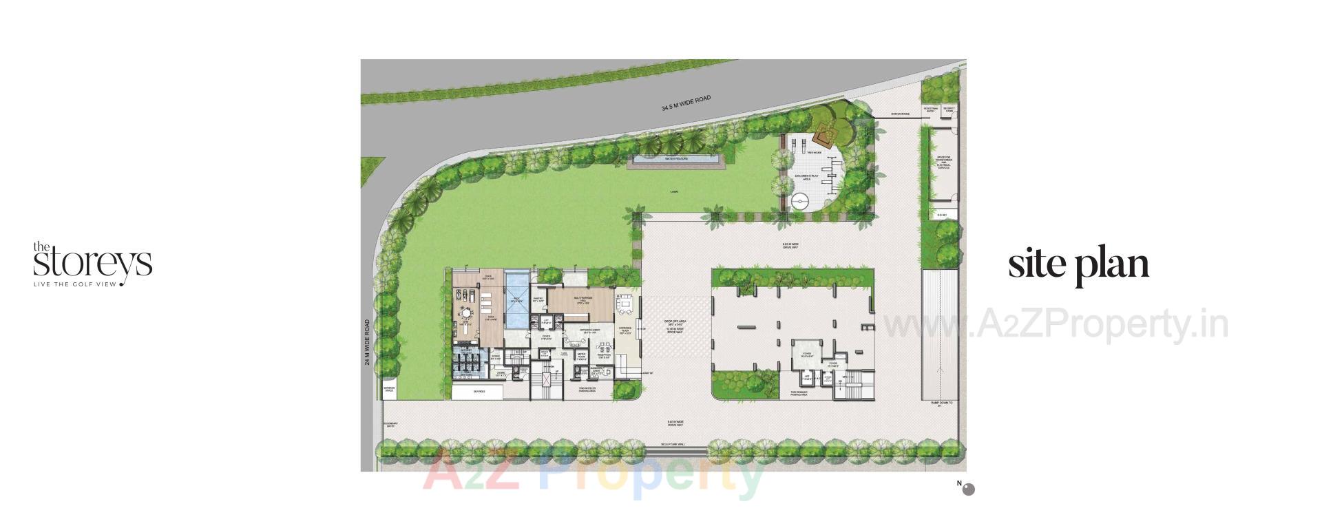 Layout of real estate project The Storeys located at Ahmedabad, Ahmedabad, Gujarat