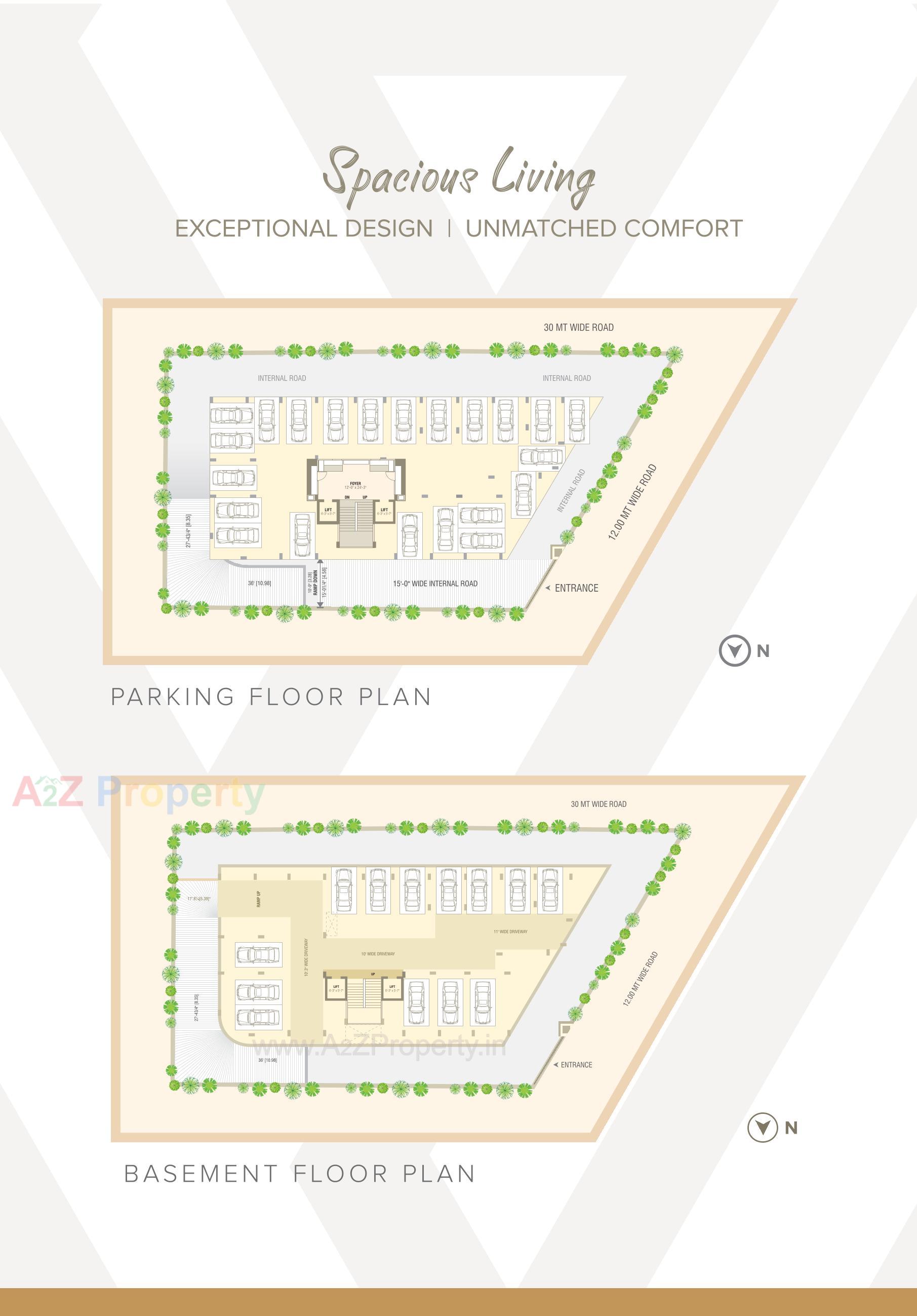 Layout of real estate project The Vivanta located at Ahmedabad, Ahmedabad, Gujarat