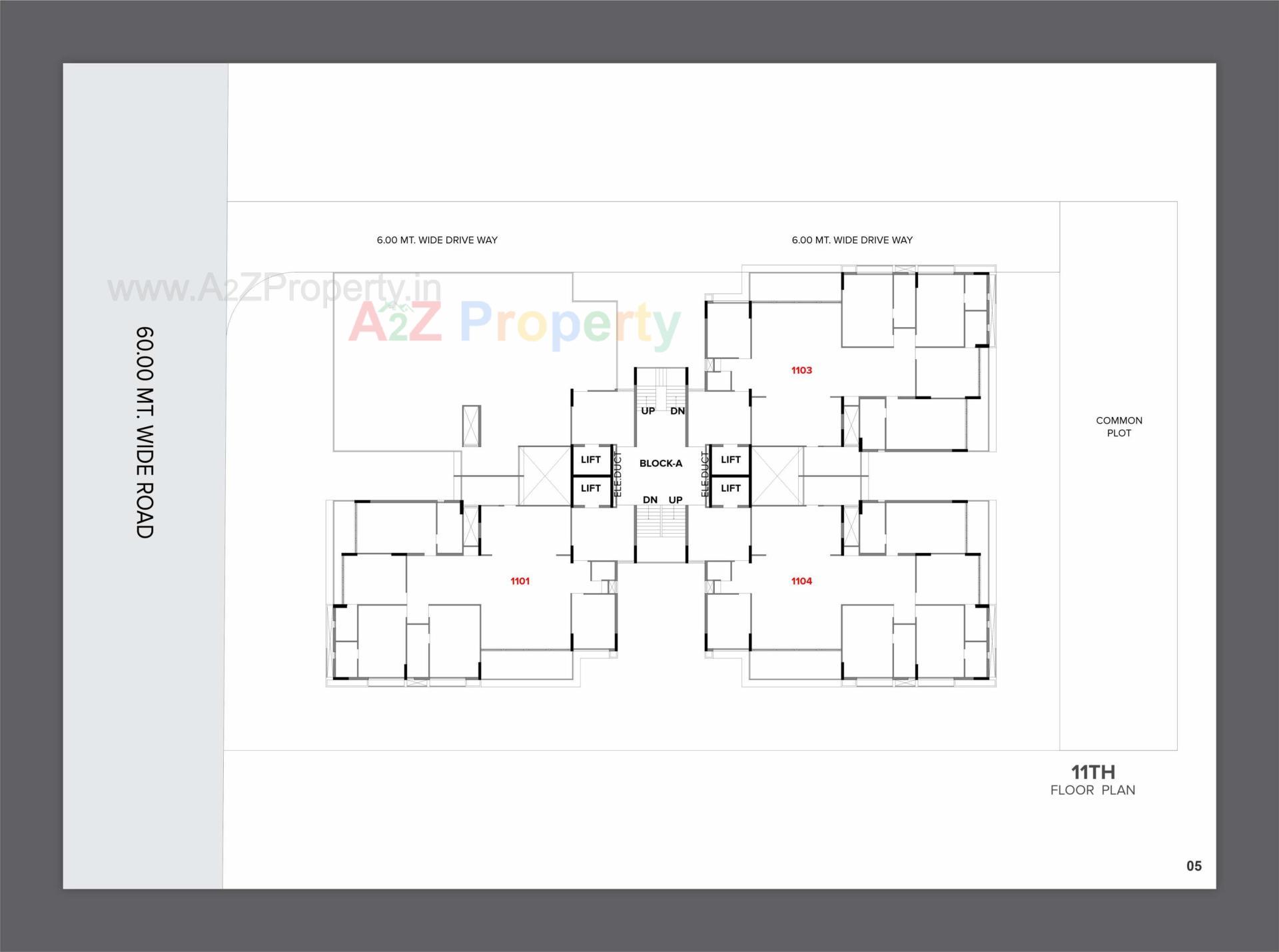 Layout of real estate project The White House located at Muthiya, Ahmedabad, Gujarat