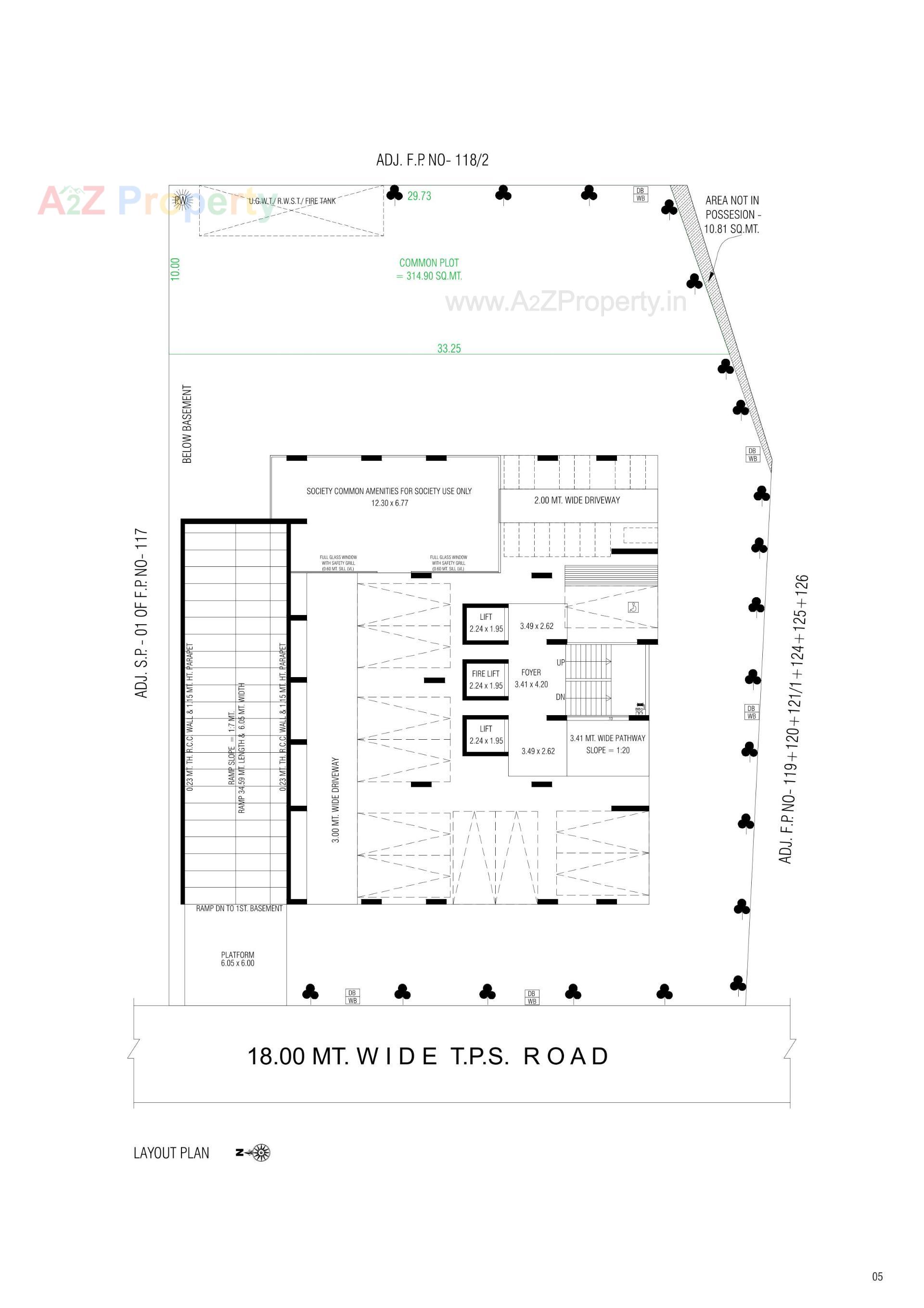 Layout of real estate project The Whitecraft located at Ahmedabad, Ahmedabad, Gujarat