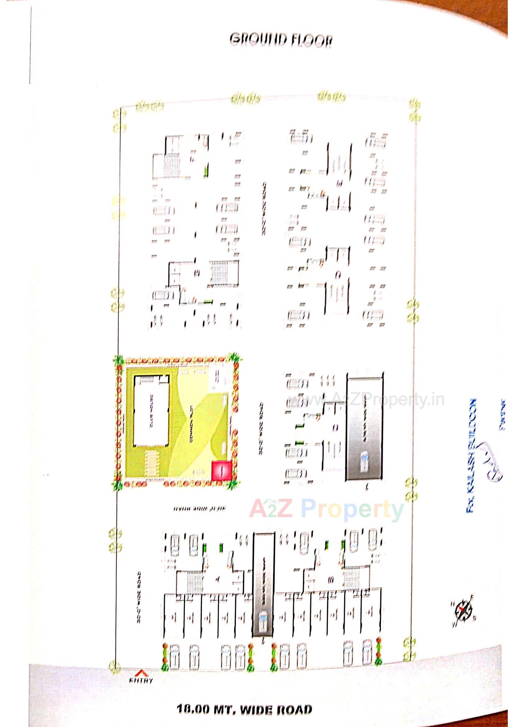 Layout of real estate project The Willows located at Hathijan, Ahmedabad, Gujarat