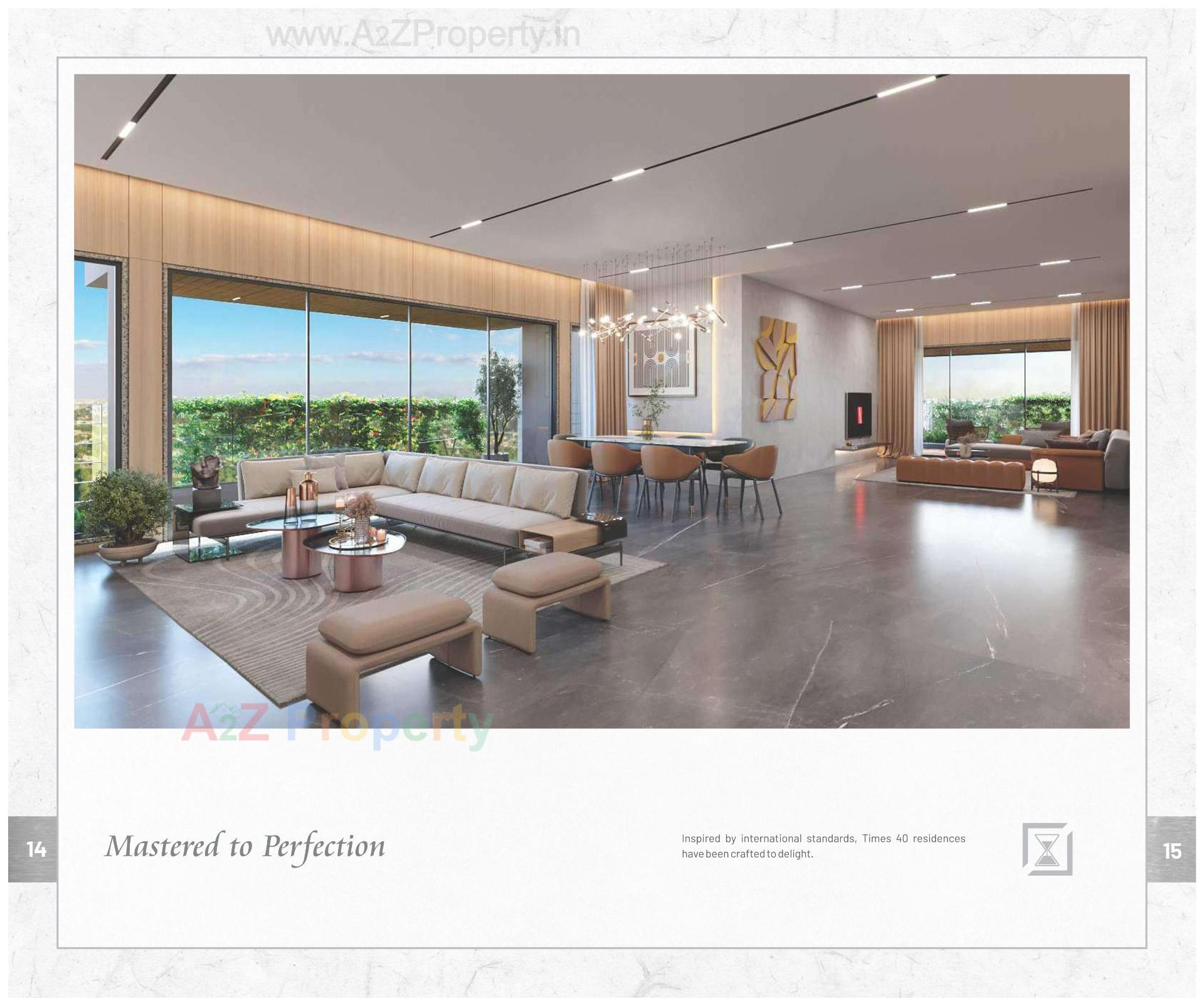 3D Elevation of real estate project Times 40 located at Bodakdev, Ahmedabad, Gujarat