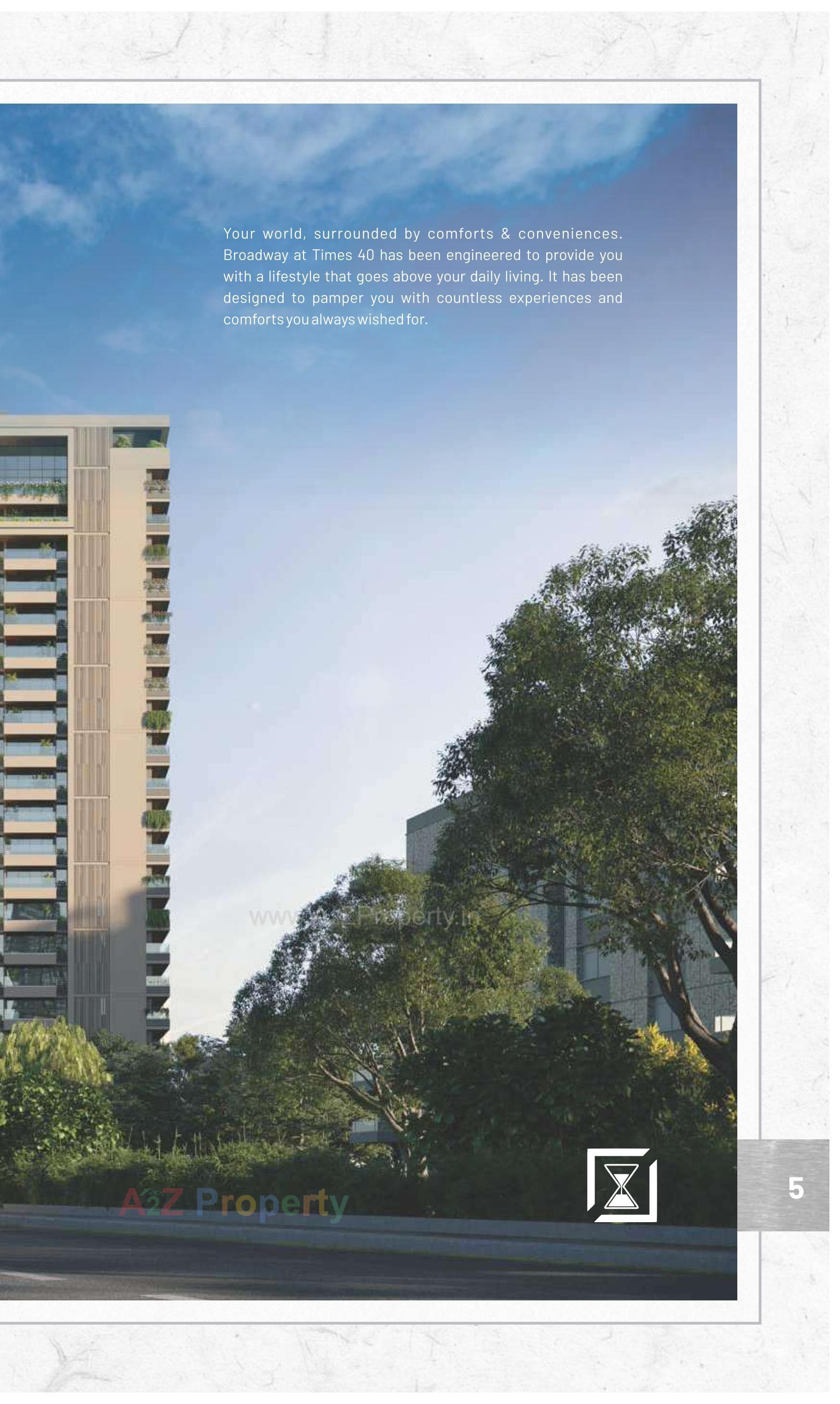 3D Elevation of real estate project Times 40 located at Bodakdev, Ahmedabad, Gujarat