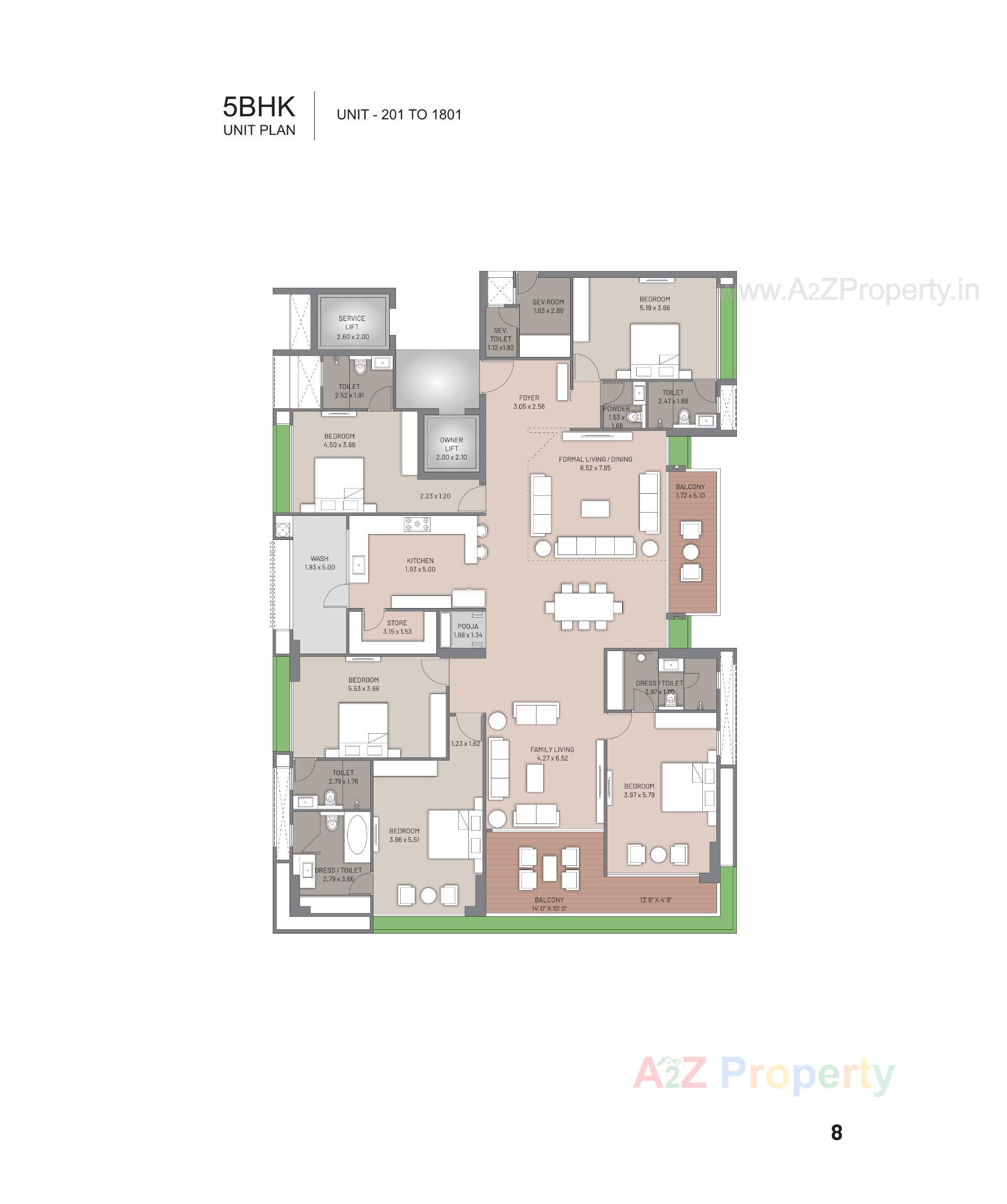 Layout of real estate project Times 40 located at Bodakdev, Ahmedabad, Gujarat
