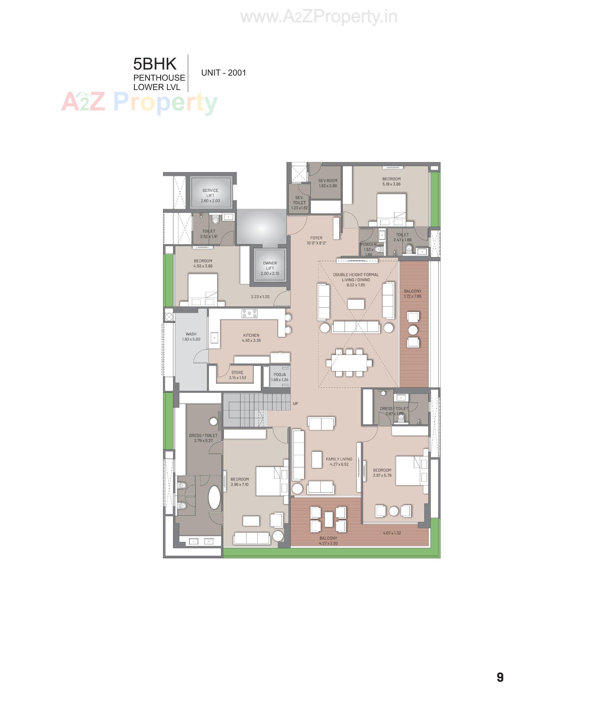Layout of real estate project Times 40 located at Bodakdev, Ahmedabad, Gujarat
