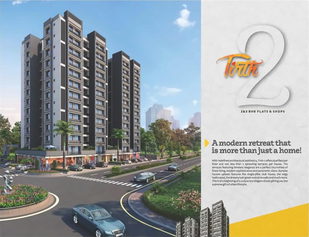 3D Elevation of real estate project Tirth located at Vatva, Ahmedabad, Gujarat